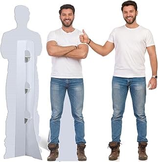 Custom Life Size Cardboard Cutout, Personalized Ultra Clear Stand Up,1-8ft Multiple Sizes to Choose, Perfect for Weddings, Birthdays, Graduations, Parties