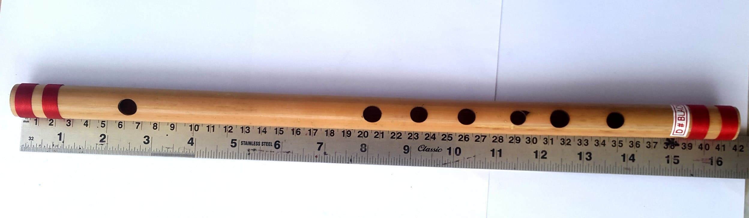 Flute, small, side flute, "D#" 41 cm or 16 inches approx. Bansuri, Indian Flute