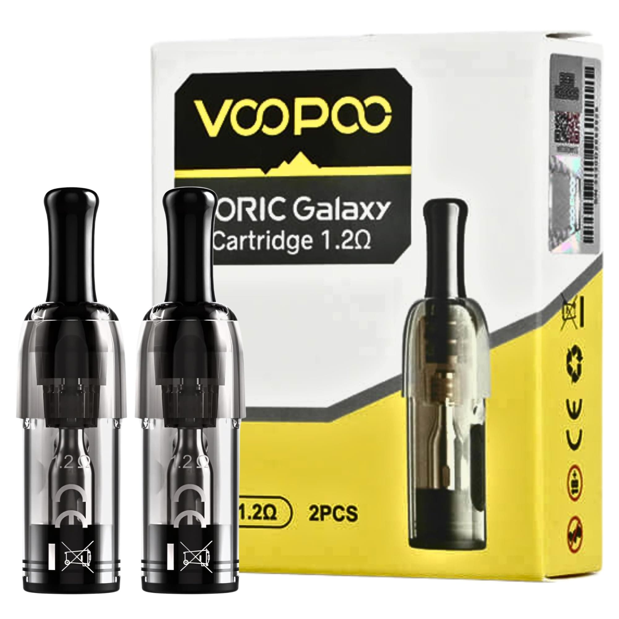 VOOPOO Doric Galaxy S1 MTL Pods [1.2 ohm] 2 Pack - MTL Vaping, TPD Compliant, Side-Filling, Built-in Mesh Coil, Leak Resistant, No Nicotine