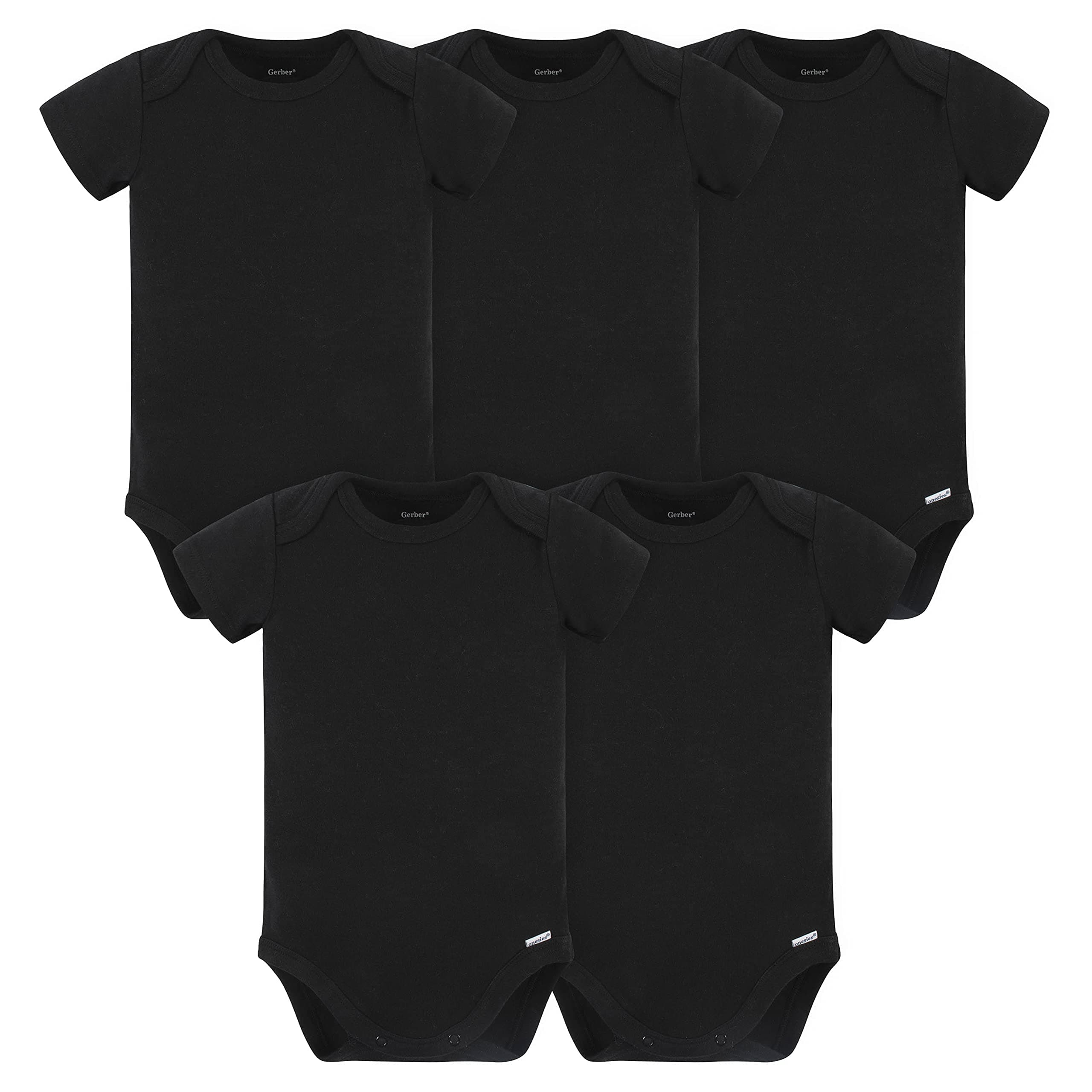 Baby 5 Pack Onesies Multi-packs Bundle Interlock 180 Gsm
