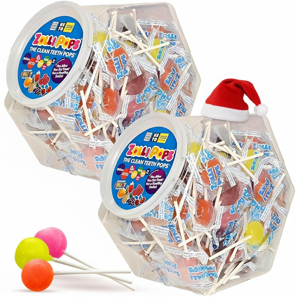 Zollipops 2 x Clean Teeth Lollipops Assorted Flavours 822ml