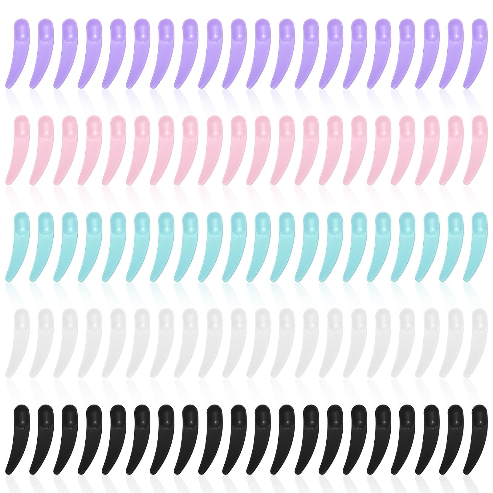 100Pcs Mini Multicolor Spatula for Cosmetics, Makeup Tool, Sensitive Skin, Convenient for Precise Application, Box of 100