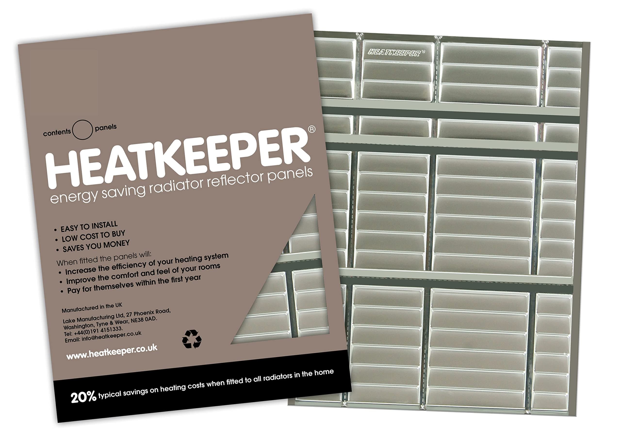 Heatkeeper Energy Saving Radiator Panels - 5 pack
