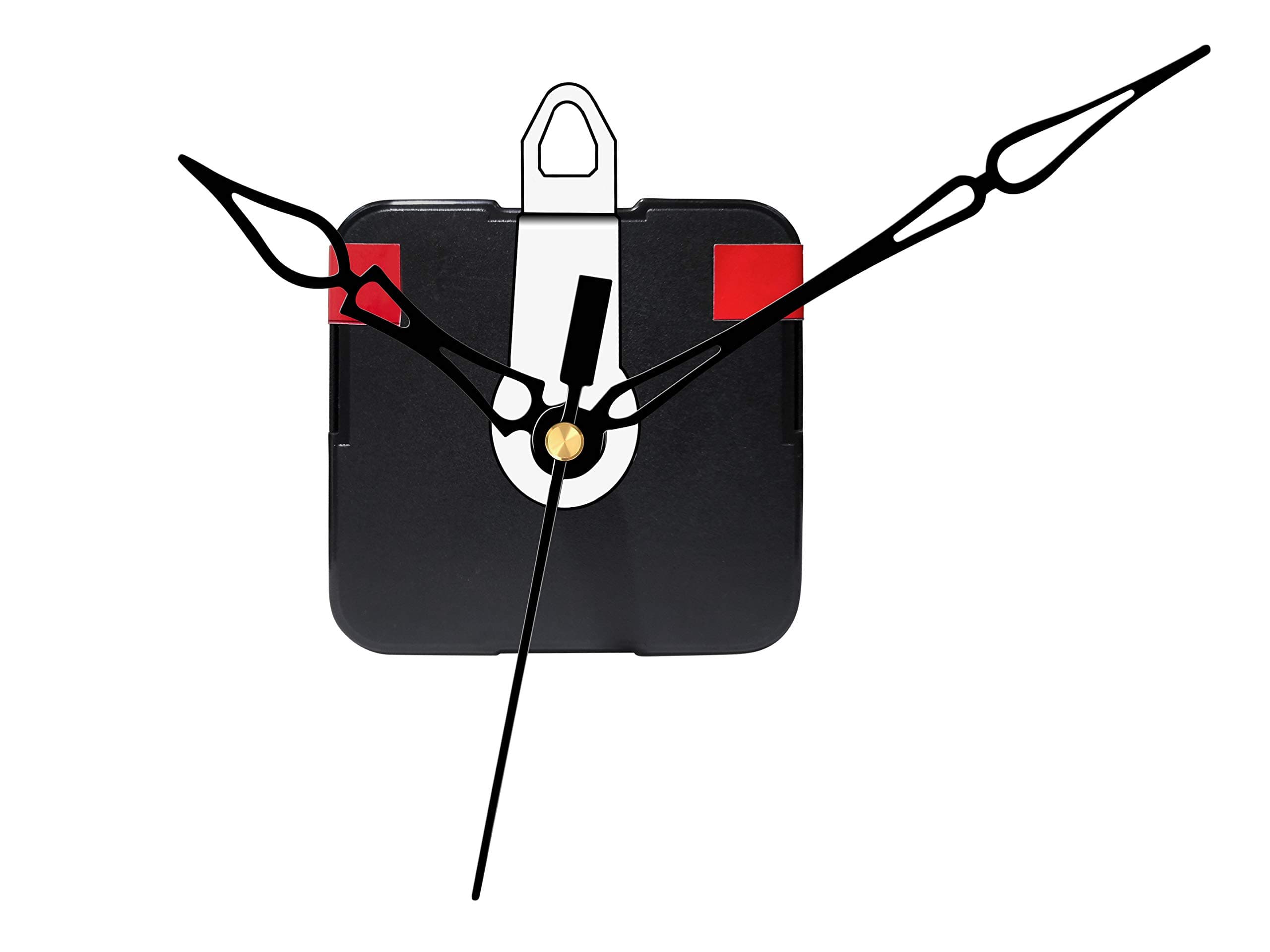 IIK Collection Plastic Quartz Movement Machine with Black Hands Kit for Wall Clock (IIK-MOV-PL-008)