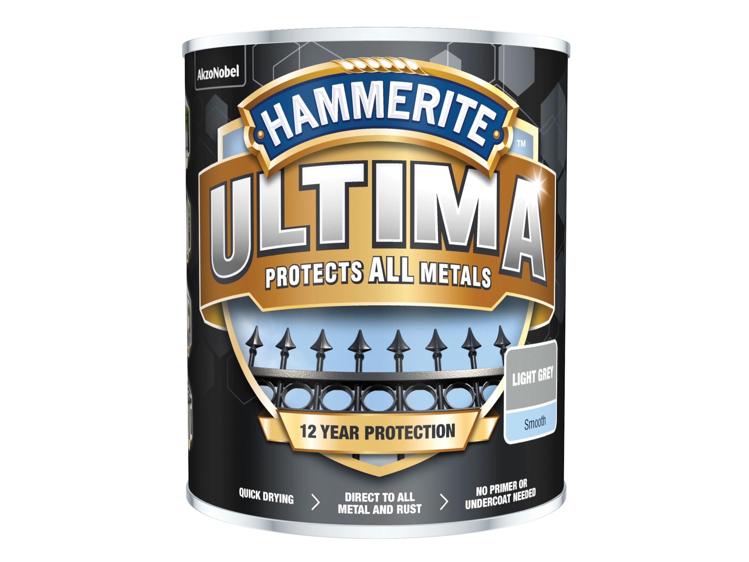 Ultima Smooth Metal Paint - 750ml - Light Grey