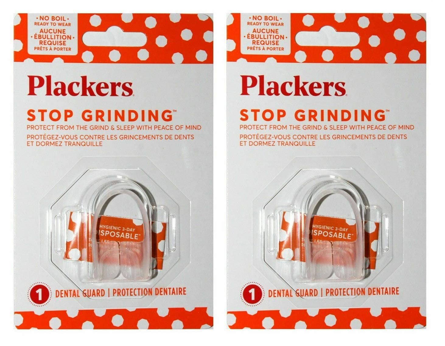 Plackers Stop Grinding Dental Night Protector, Pack of 2