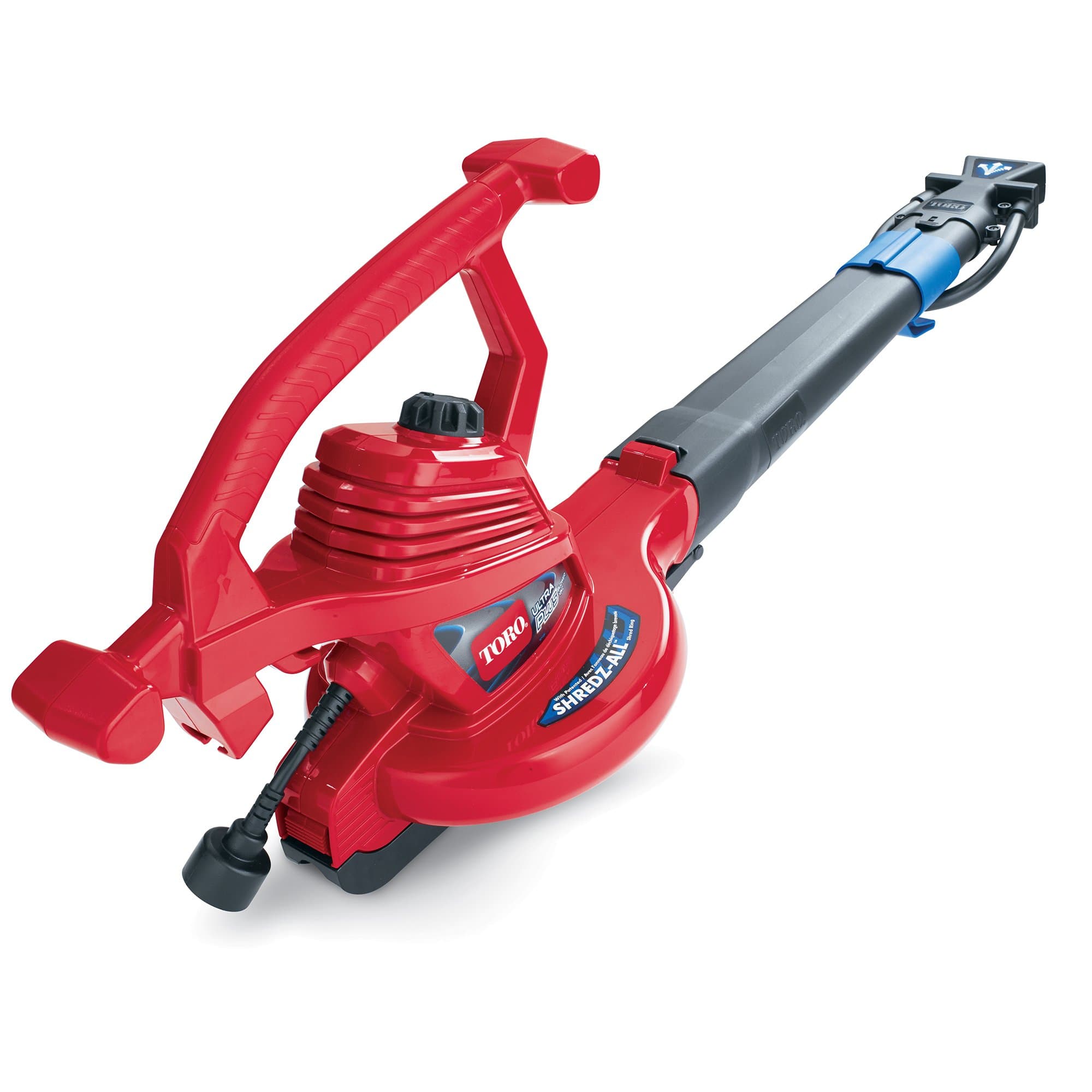 51621 UltraPlus Leaf Blower Vacuum, Variable-Speed (up to 250 mph) with Metal Impeller, 12 amp,Red