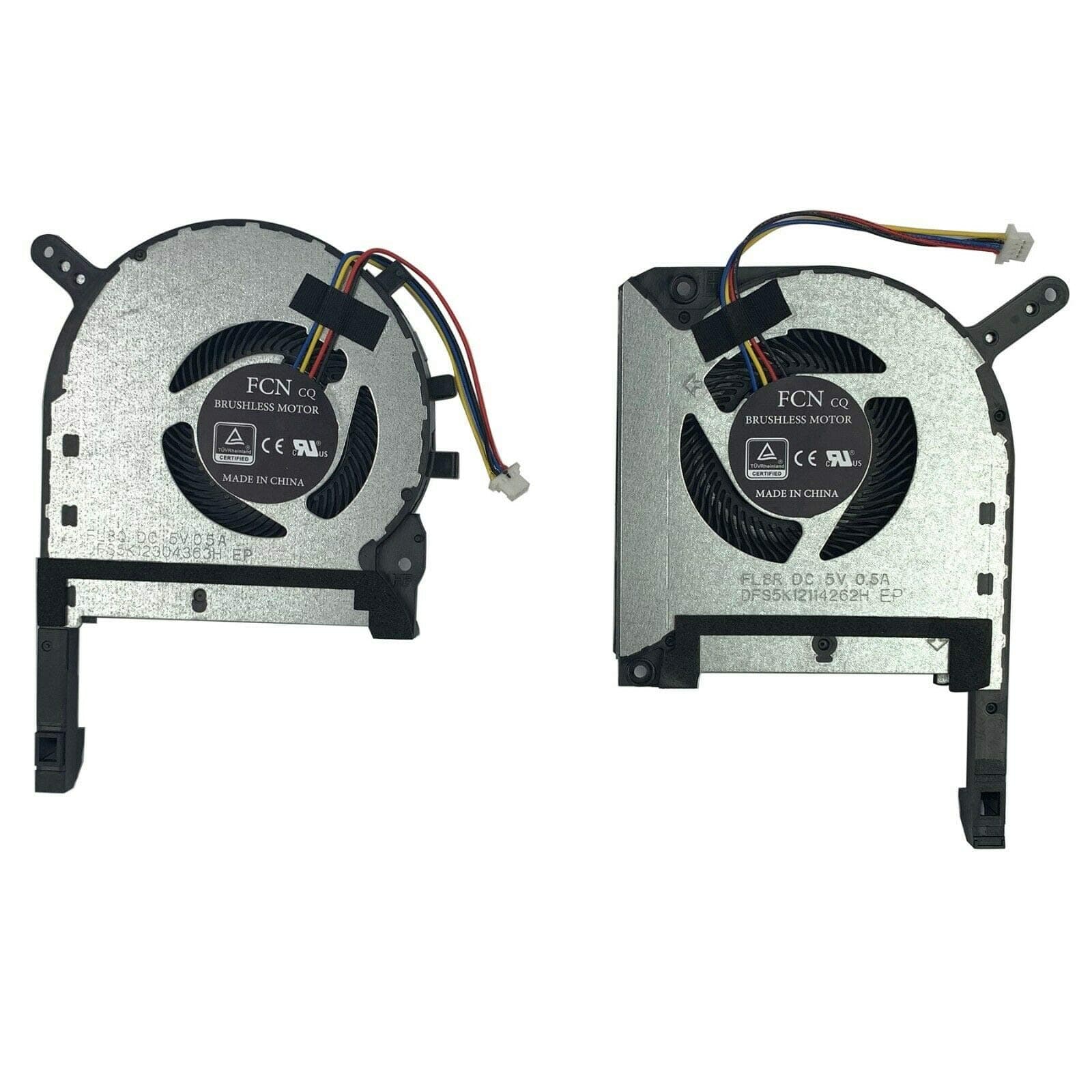 CPU GPU Cooling Fan Replacement for Asus TUF Gaming FX505 FX505GE FX505GM FX505DT FX705 (CPU+GPU Fan)