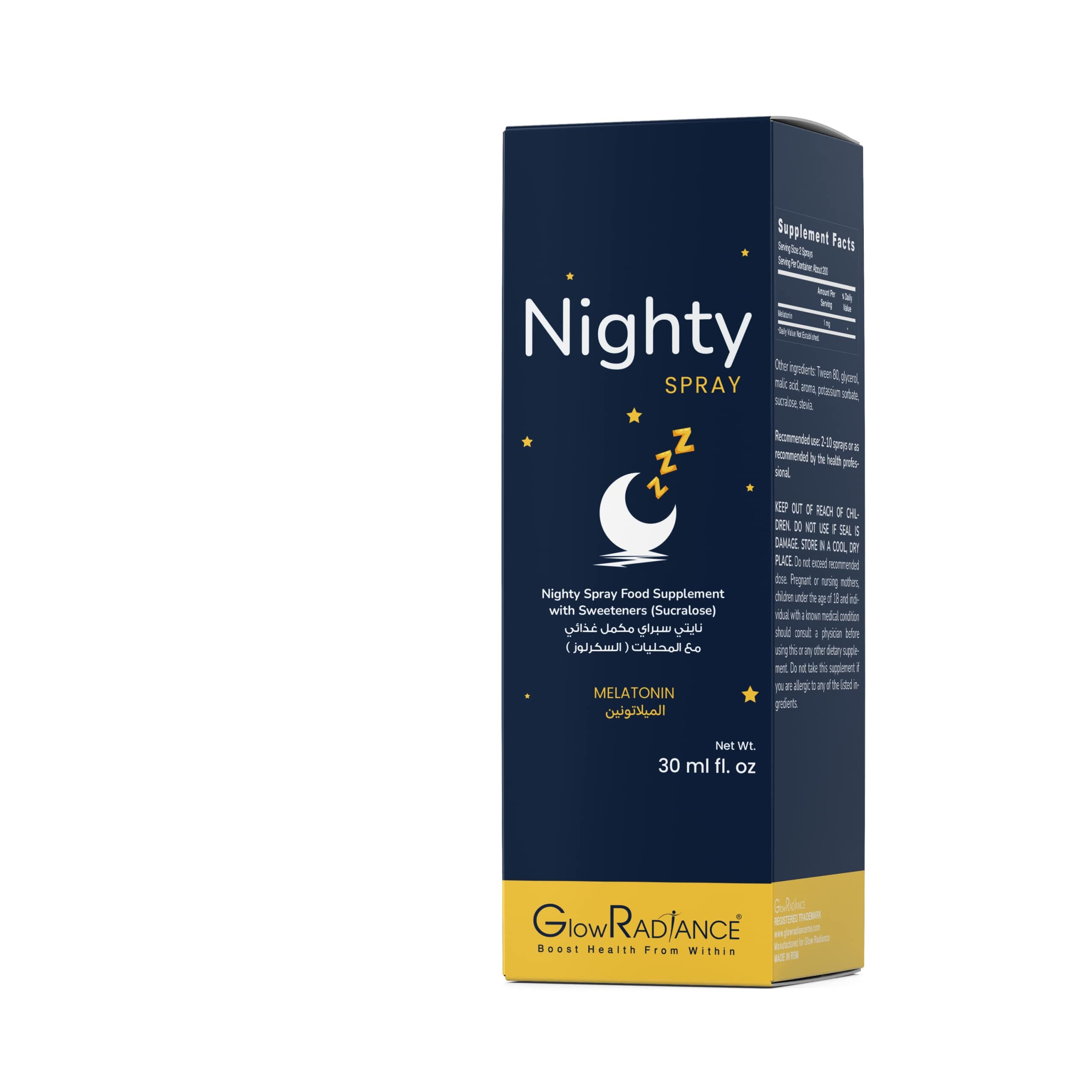 Glow Radiance Nighty Melatonin Spray 30ml
