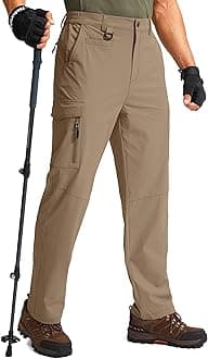 G Gradual Men's Hiking Cargo Pants Water Resistant Quick Dry Lightweight Outdoor Tactical Pants for Men with Multi Pocket