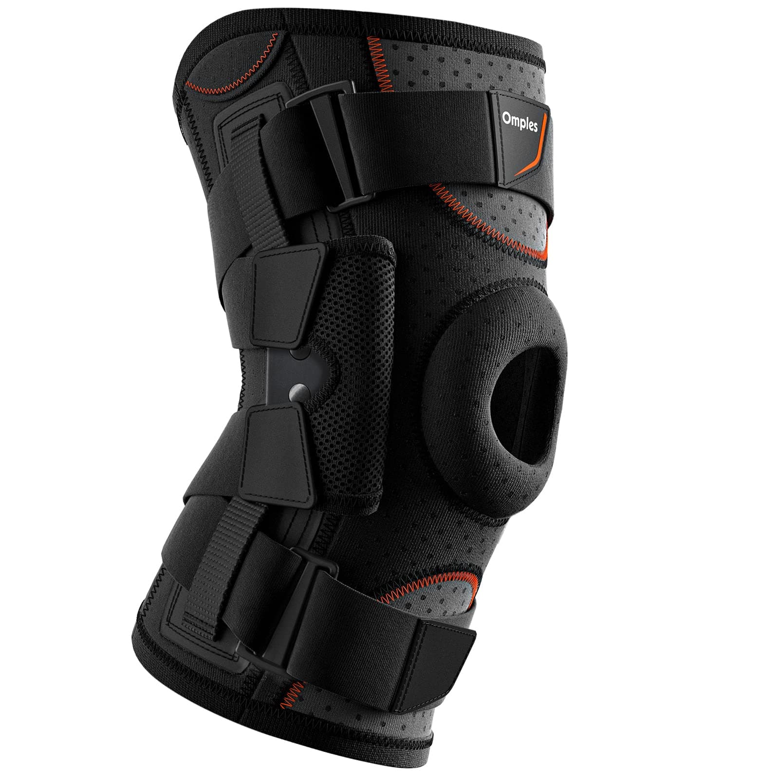 Hinged Knee Brace for Meniscus Tear Compression Knee Support Brace with Side Stabilizers for Men and Women, Patella Knee Brace for Arthritis Pain MCL Torn ACL Running and Working Out (Large)