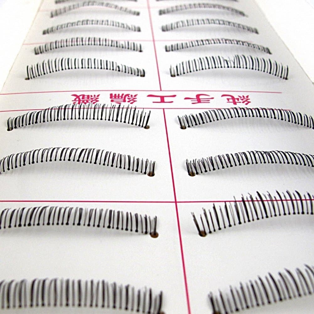 Nails gaga 10 Pair Makeup Natural Lower Bottom False Eyelashes Under EyeLash-Black