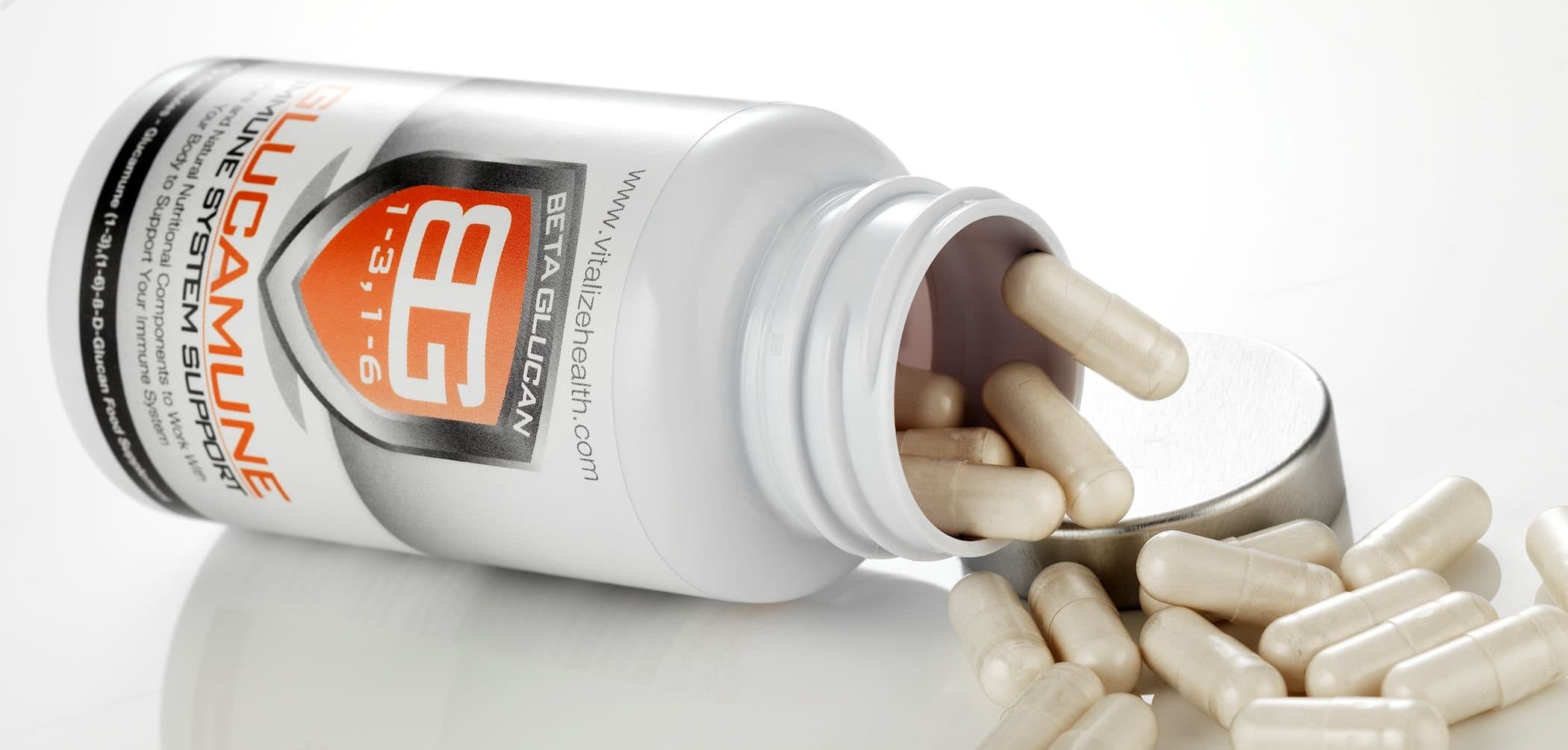 Glucamune Beta Glucan 1-3, 1-6. 45 Immune Boosting Capsules. 250mg