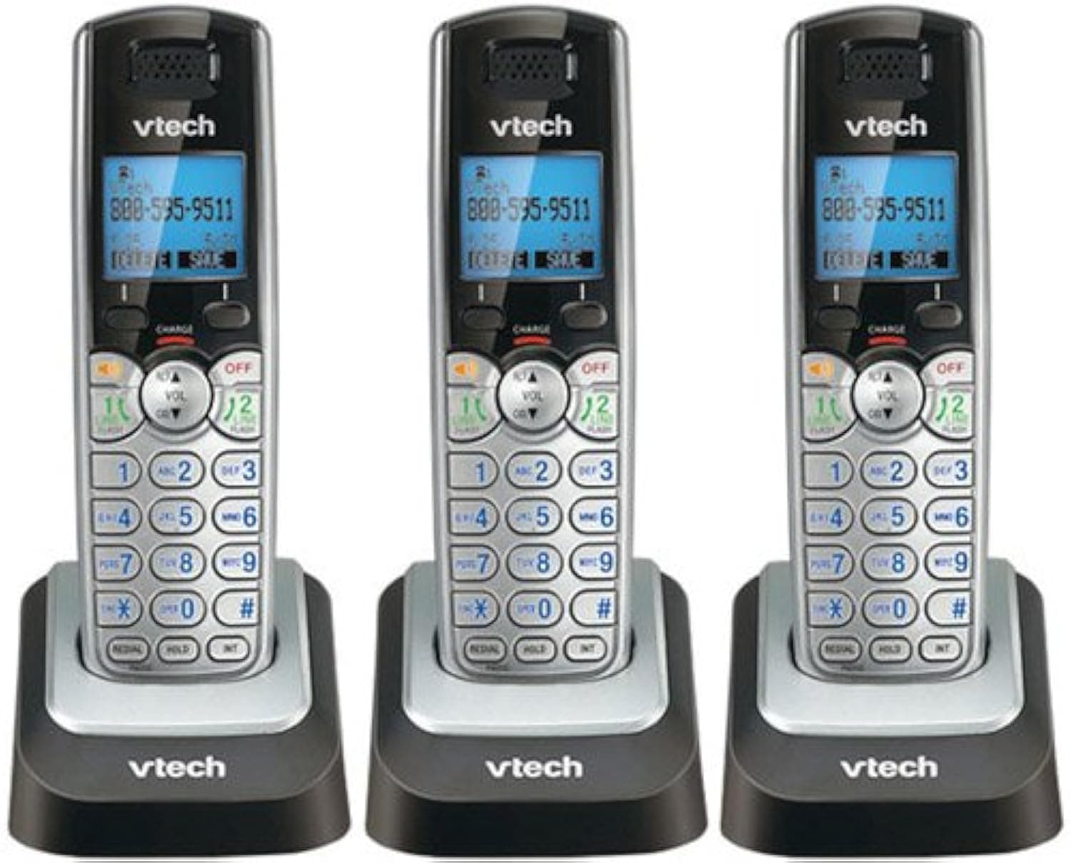 Vtech DS6101 Two-Line Cordless Accessory Handset for DS6151 (3 Pack)