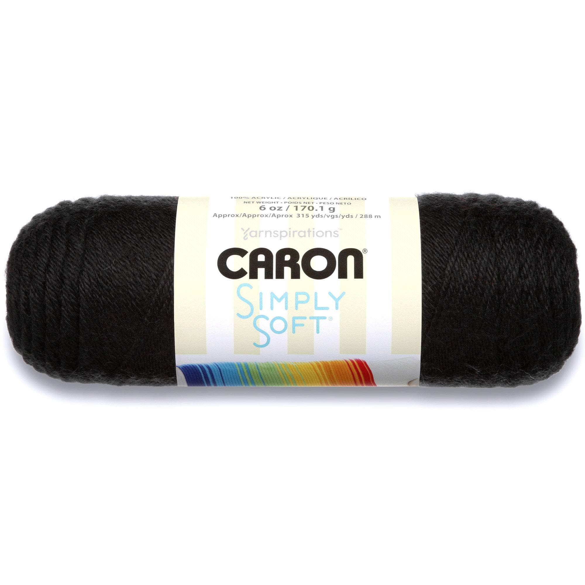 CARON SIMPLY SOFT-170G- BLACK