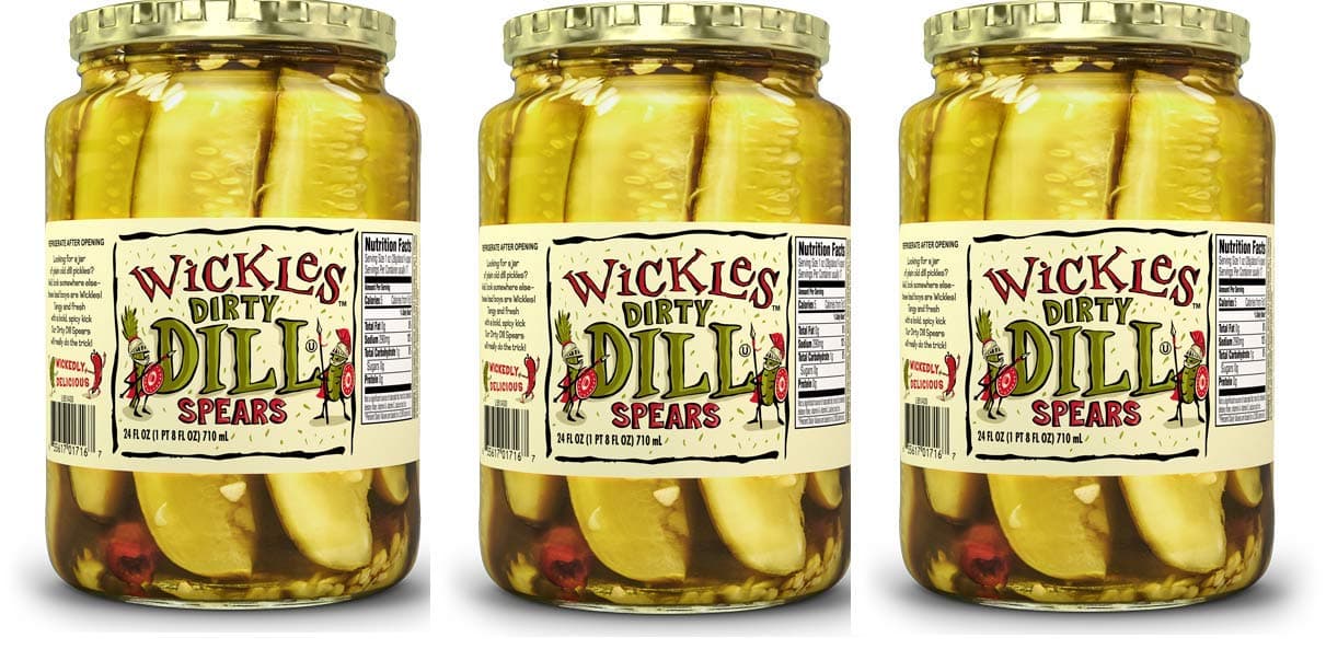 Wickles Dirty Dill Spears, 24 oz (Pack - 3)