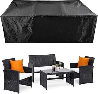Patio Furniture Set Cover Outdoor Sectional Sofa Set Covers Outdoor Table and Chair Set Covers Water Resistant 78 Inch L x 62 Inch W x 30 Inch H