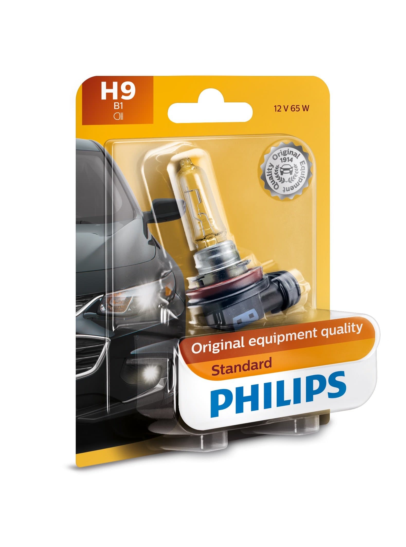 12361B1 H9 Standard Halogen Replacement Headlight Bulb, 1 Pack