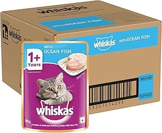 Adult (+1 Year) Wet Cat Food, Ocean Fish Flavor, 80 g, Pack of 28 | Complete & Balanced Food for Adult Cats | Pet Food for Hydration of Cats