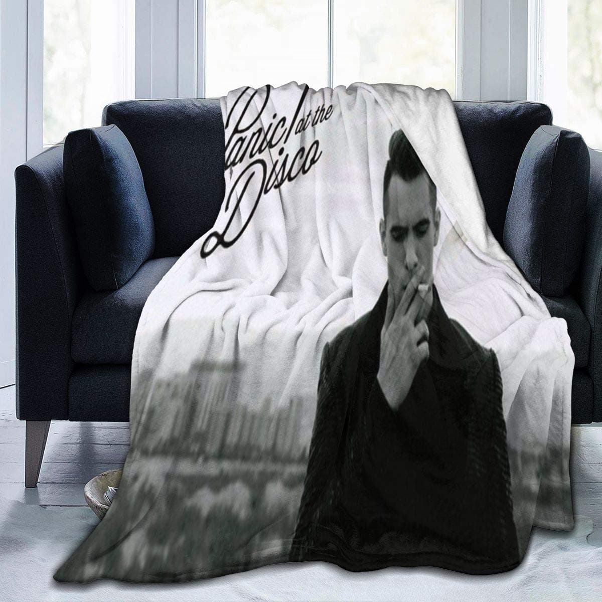 OTHERS Panic at The Disco Throw Blanket Super Soft Fun Flannel Wool Blanket Living Room/Bedroom/Sofa Sofa Warm Soft Bed Blanket for Children and Adults All Seasons Super 50"x40"