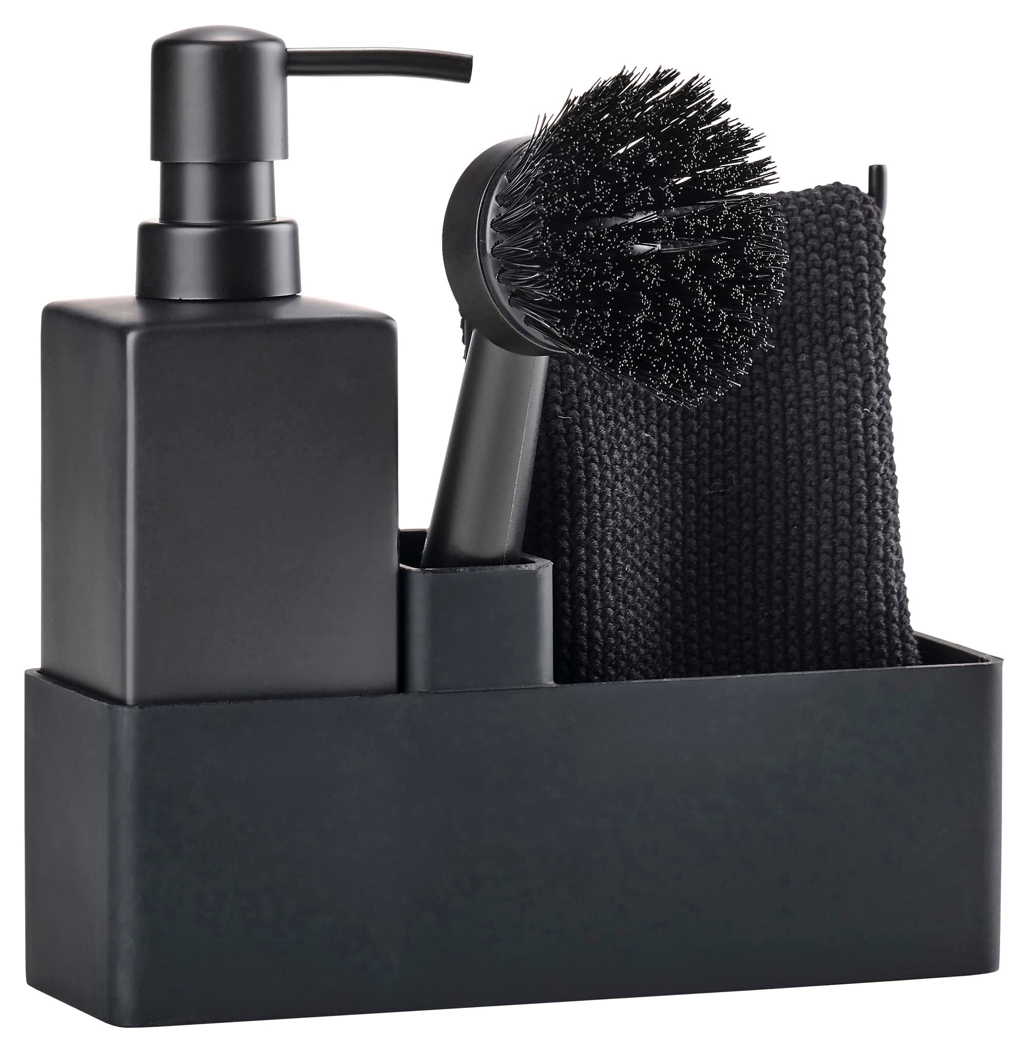 Flushing Set, Metal Plastic, Black, 19 cm