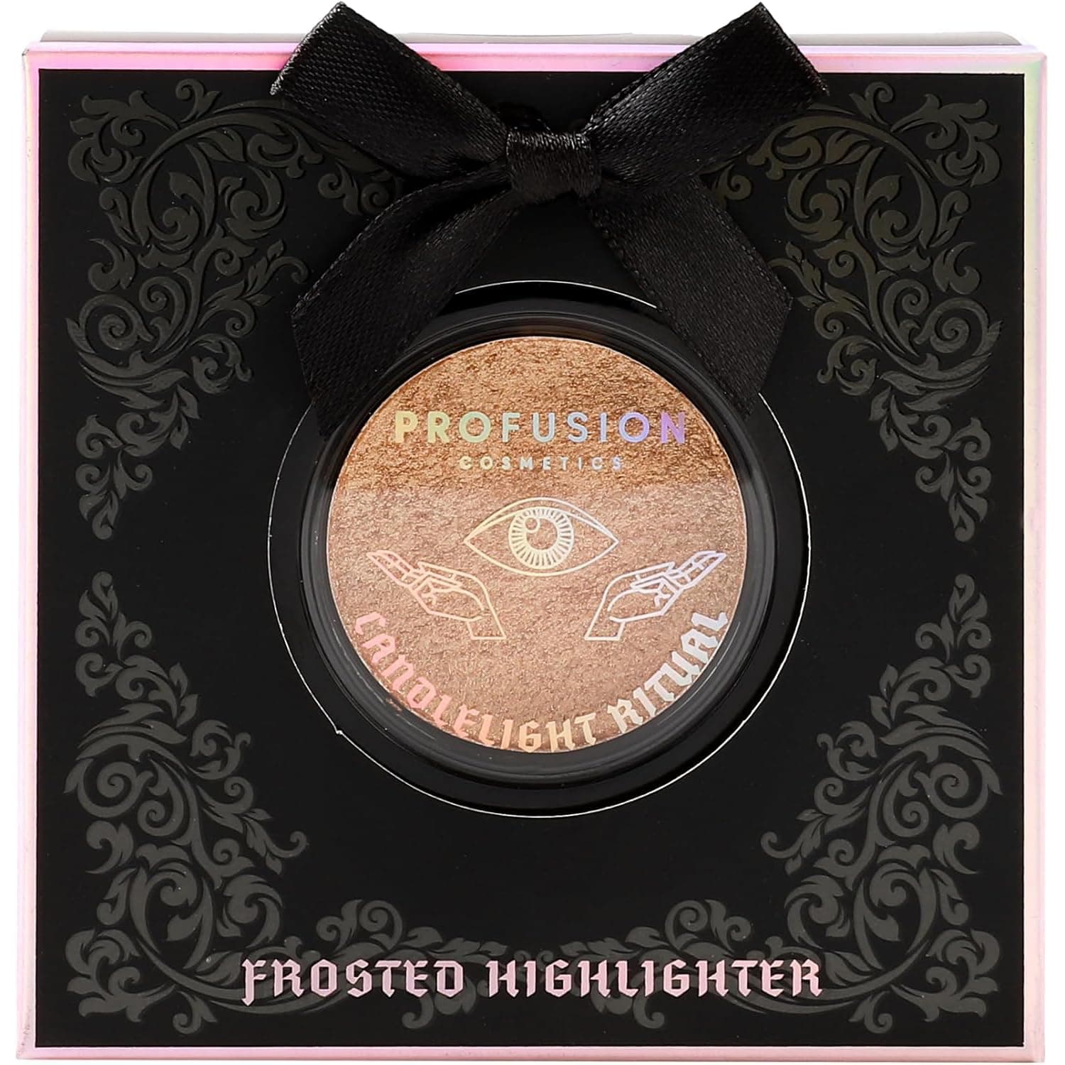 Profusion Cosmetics Rituals Candlelight Frosted Highlighter, Achieve Radiant Skin with Premium Highlighter, Ultra Reflective and Shimmery Makeup kit with Long Wearing, Buildable Coverage, Ritual
