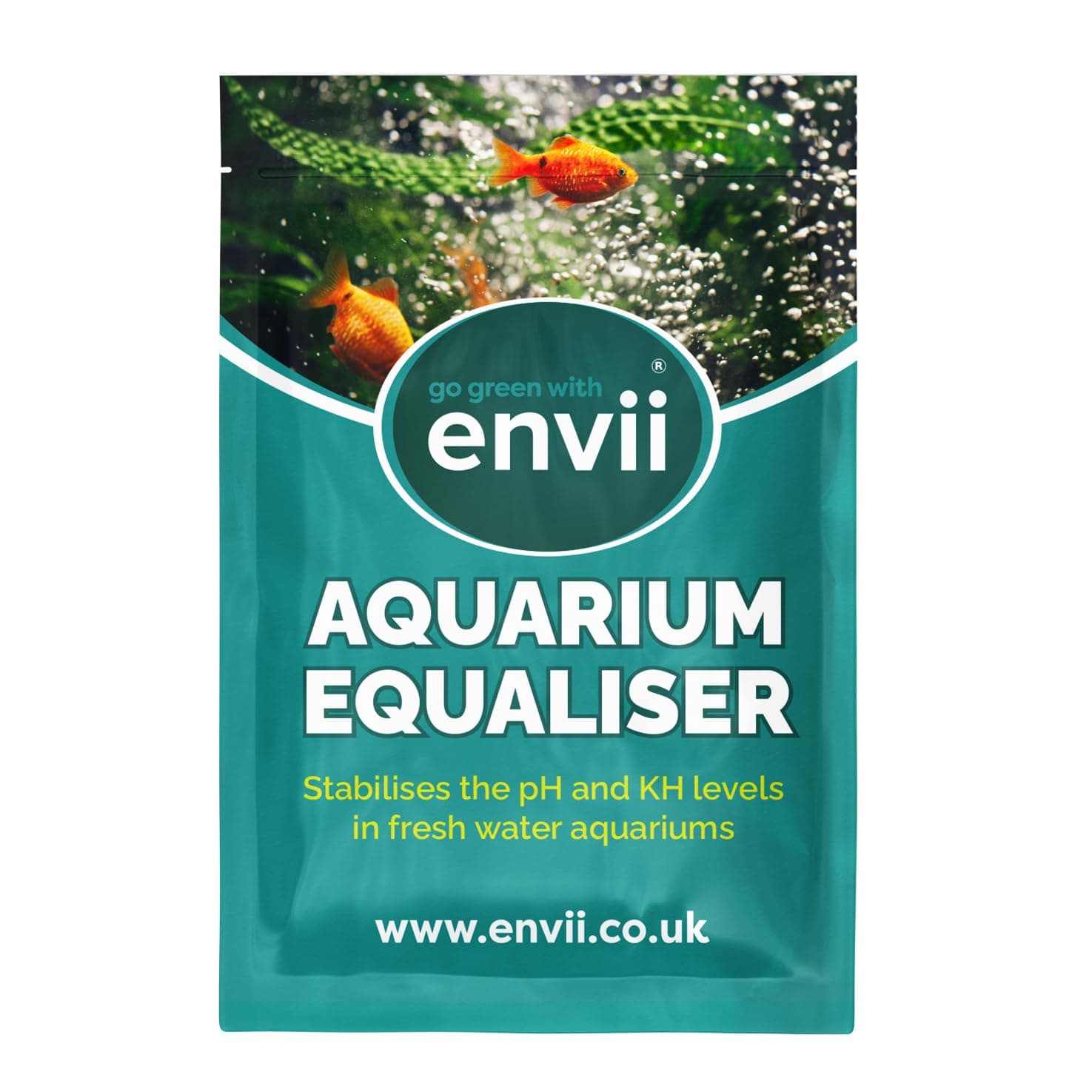 Envii Aquarium Equaliser - Aquarium pH Balance & Controller, Raise pH Up & Down and Buffers KH & GH in Fish Tanks, Ammonia Remover for Aquariums Treats 500 Litres of Water