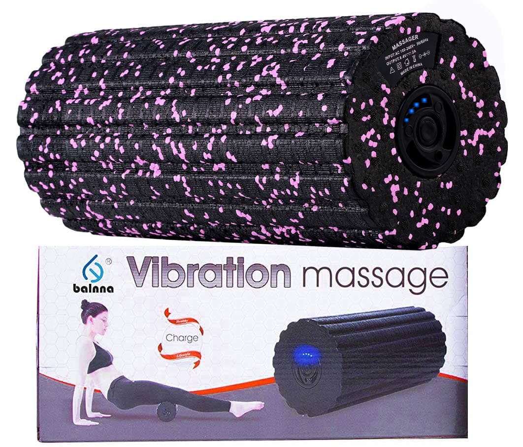 Electric Foam Roller with 4-Speed Vibrating - High Intensity Vibration Roller for Recovery, Exercise, Yoga & Deep Tissue Trigger Point Sports, Electric Massage Muscle Roller