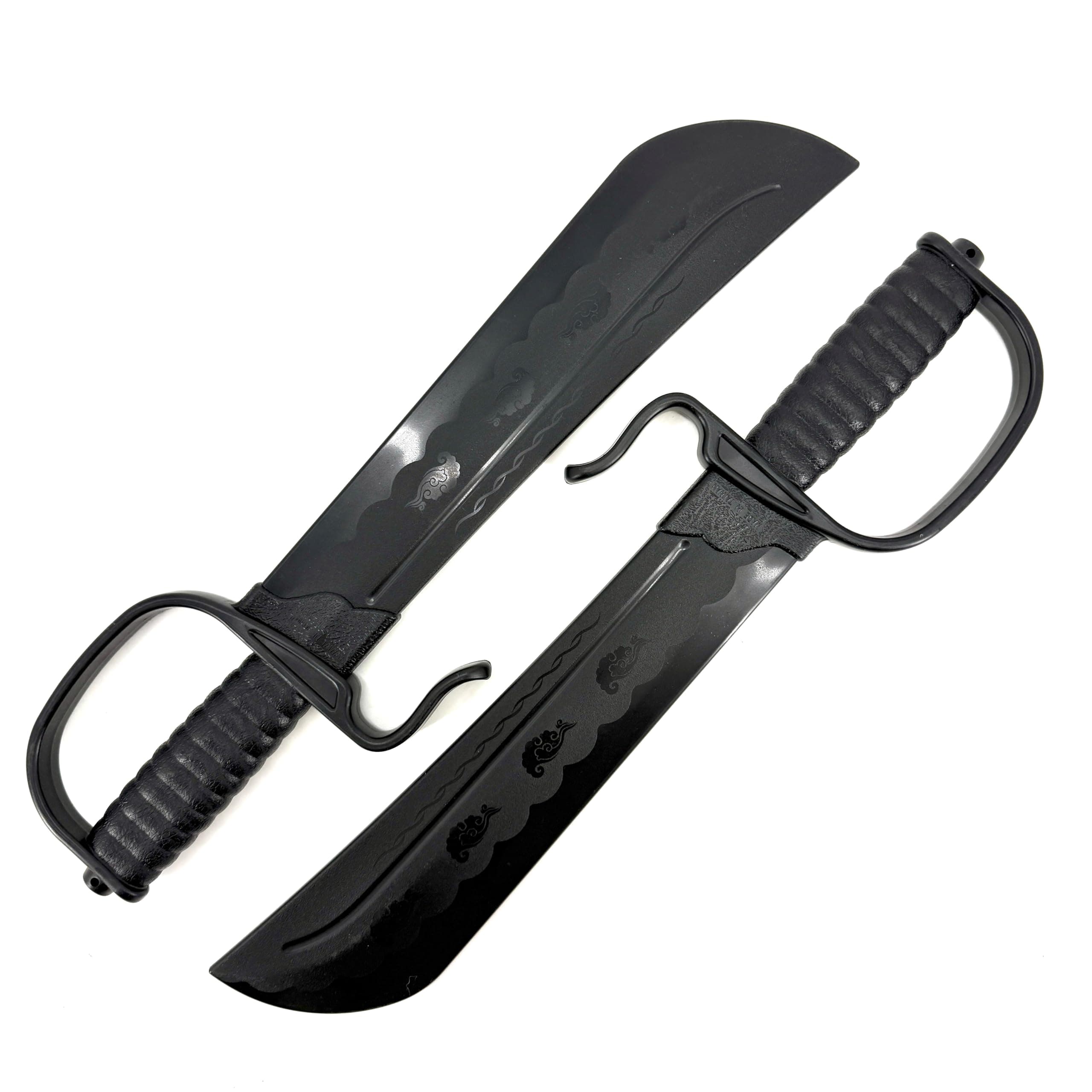 E-BOGU Black Polypropylene Wing Chun Sword Set of 2 (18")