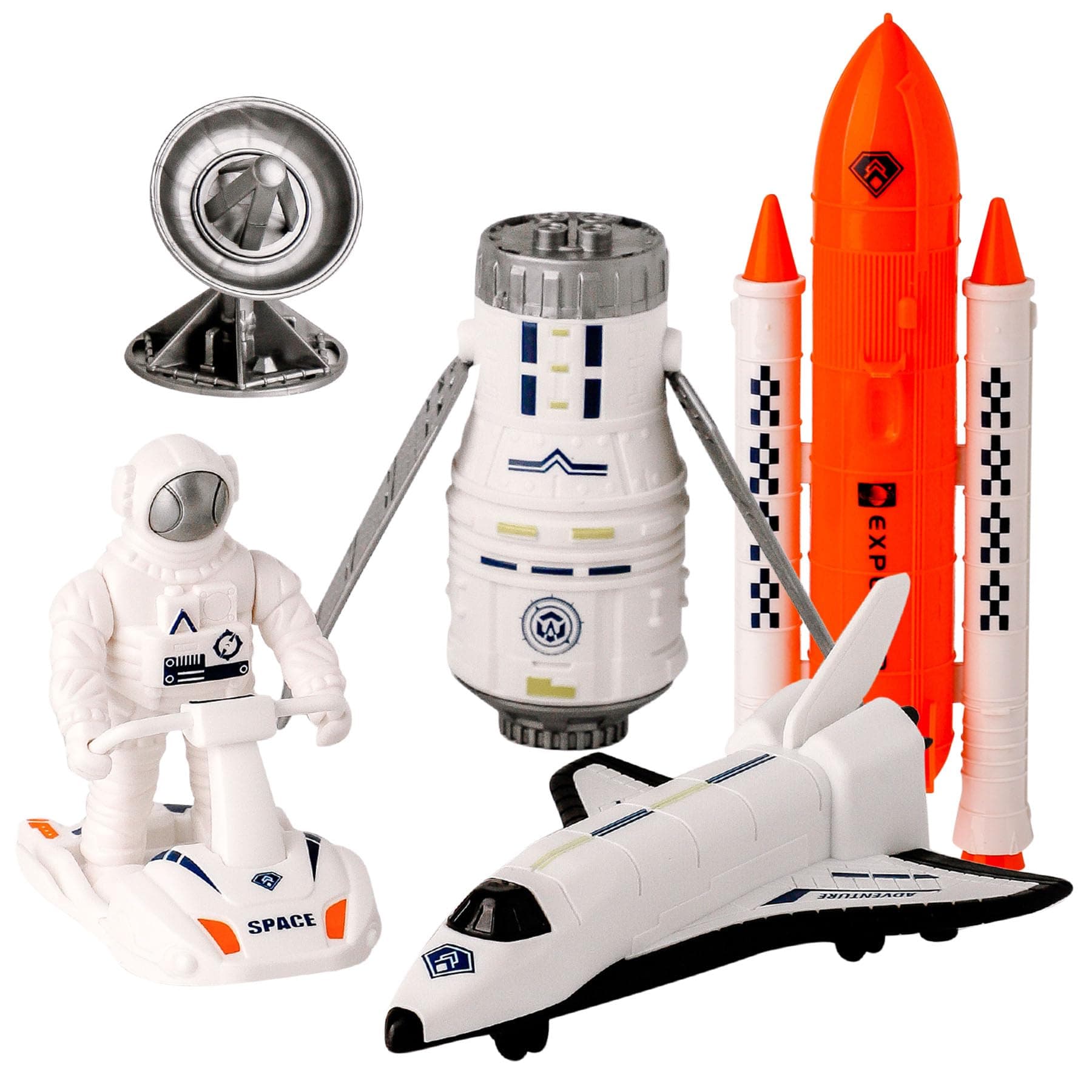 Wbzle Space Exploration Shuttle Toys, Space Explorer Toy Kit, Include Signal ...