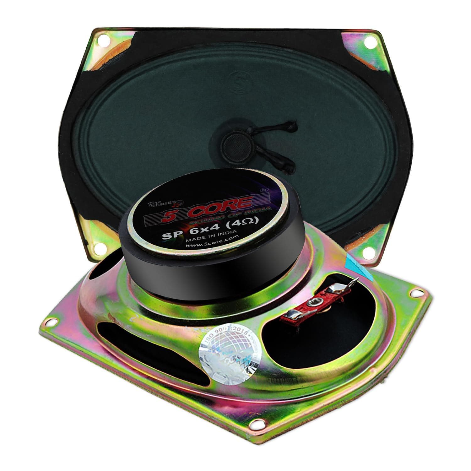 5 CORE 6x4 Car Speakers Pair 200W Peak Replacement Loud 4 Ohm Component Stereo Door Speaker w Good Bass Bocinas Para Carro Set for Truck Jeep Vehicle - SP-6X4 1 Pair