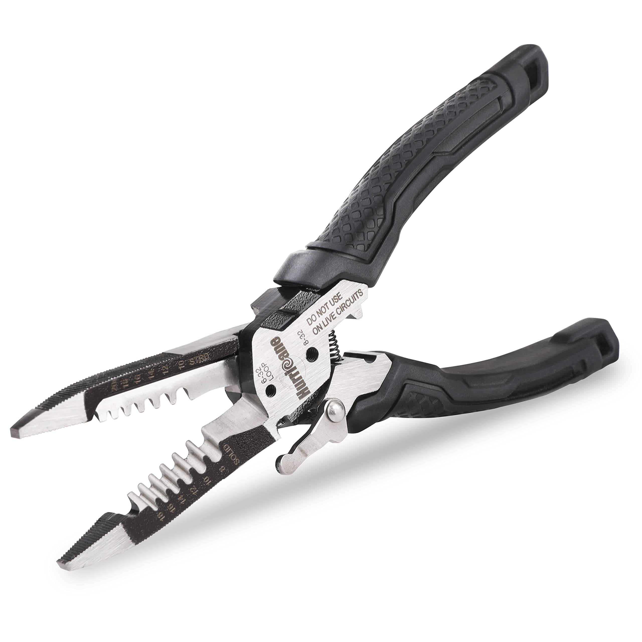 6-in-1 Wire Stripper Tool, Strippers, Crimping Tool, Wire Cutter Stripping, Multifunctional Electrical Pliers for Cable, Wire Crimper(8-18 AWG Solid, 10-20 AWG Stranded)