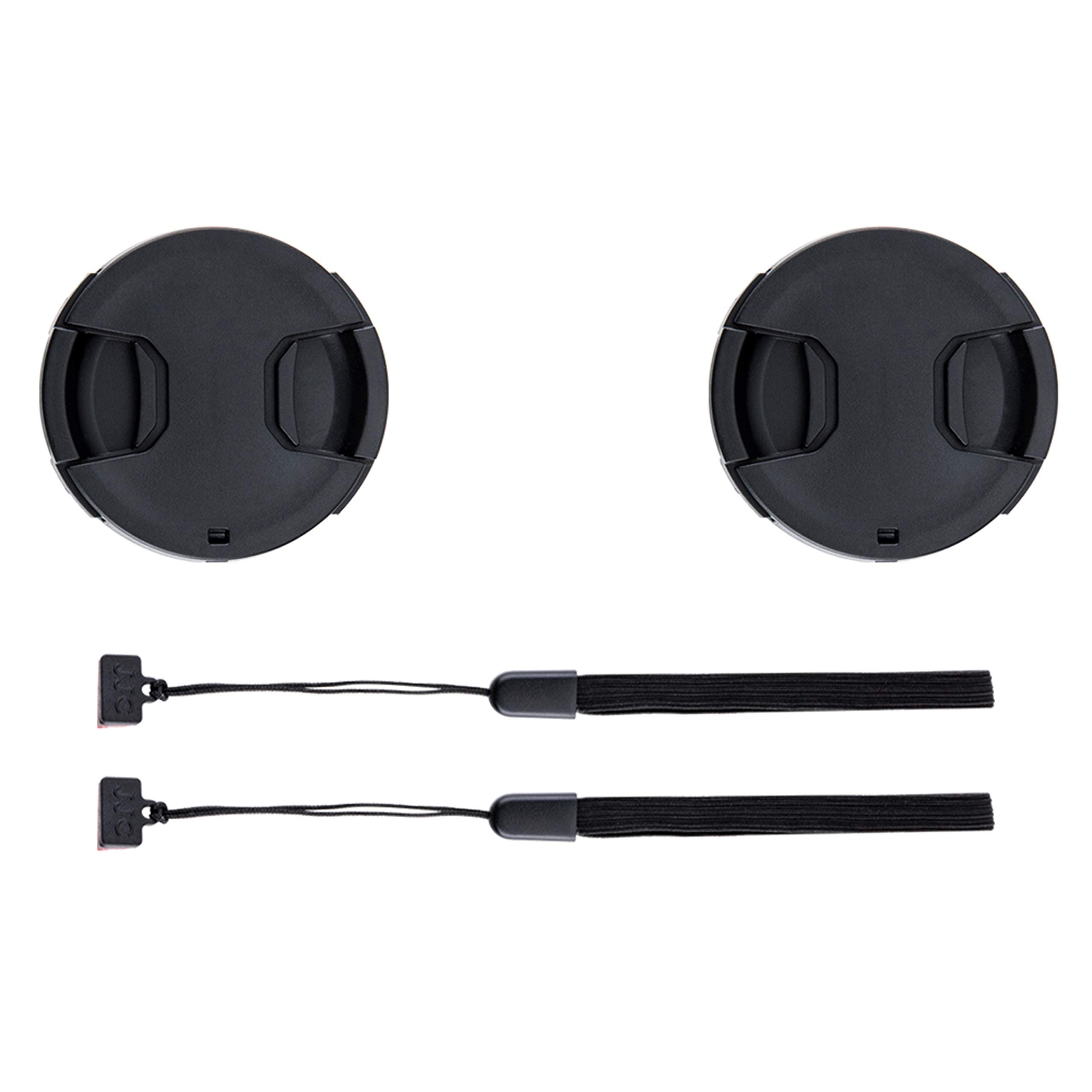 2-Pack 40.5mm Front Lens Cap Cover with Deluxe Cap Keeper for Sony ZV-E10 ZVE10 ZV-1F ZV1F A6700 A6400 A6300 A6100 A6000 A6500 A5100 ZVE1 A7C II A7C with Sony E 16-50mm Kit Lens or FE 28-60mm Kit Lens