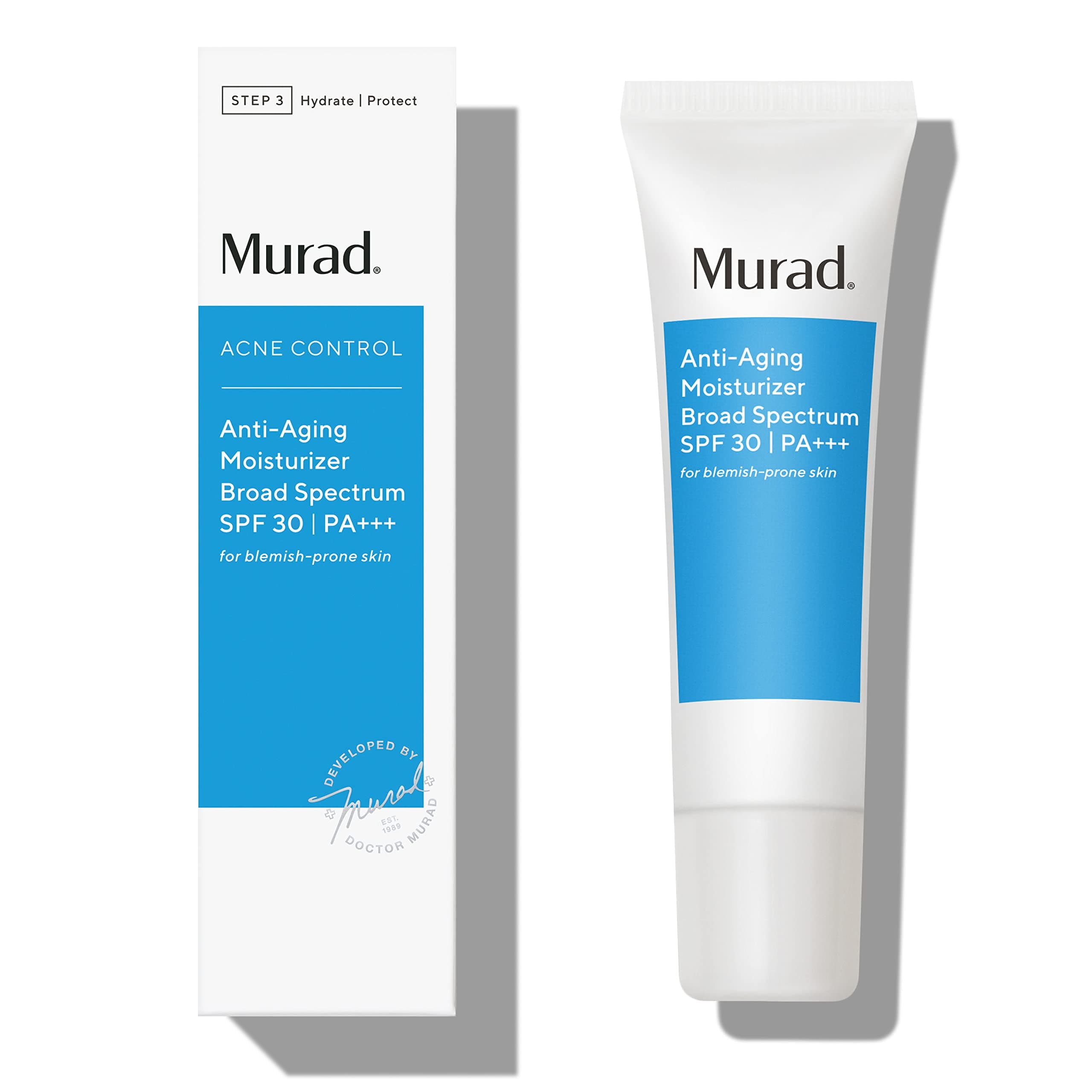 Murad Anti-Aging Moisturizer Broad Spectrum SPF 30 (UPDATED PACKAGING) | Grease-Free Face Moisturizer for Women & Men - Anti-Aging Face Cream with SPF, 1.7 Fl Oz