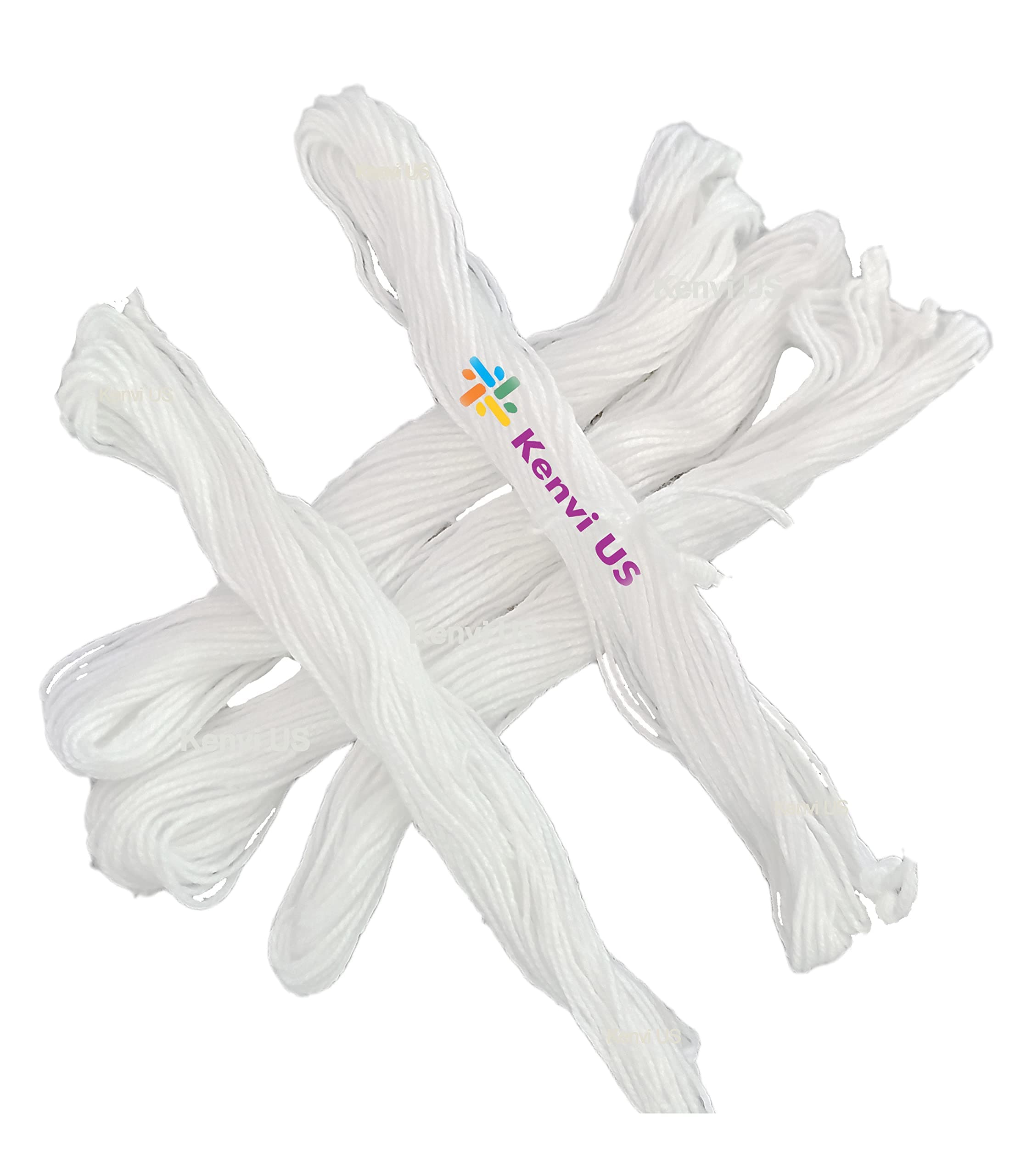 Kenvi US Janeu Thread Sacred Thread Brahmin Thread Janeu for Puja Made of Pure Cotton Mota Dhaga or Yagnopaveeth for Puja or Personal White 5 PCS || K54