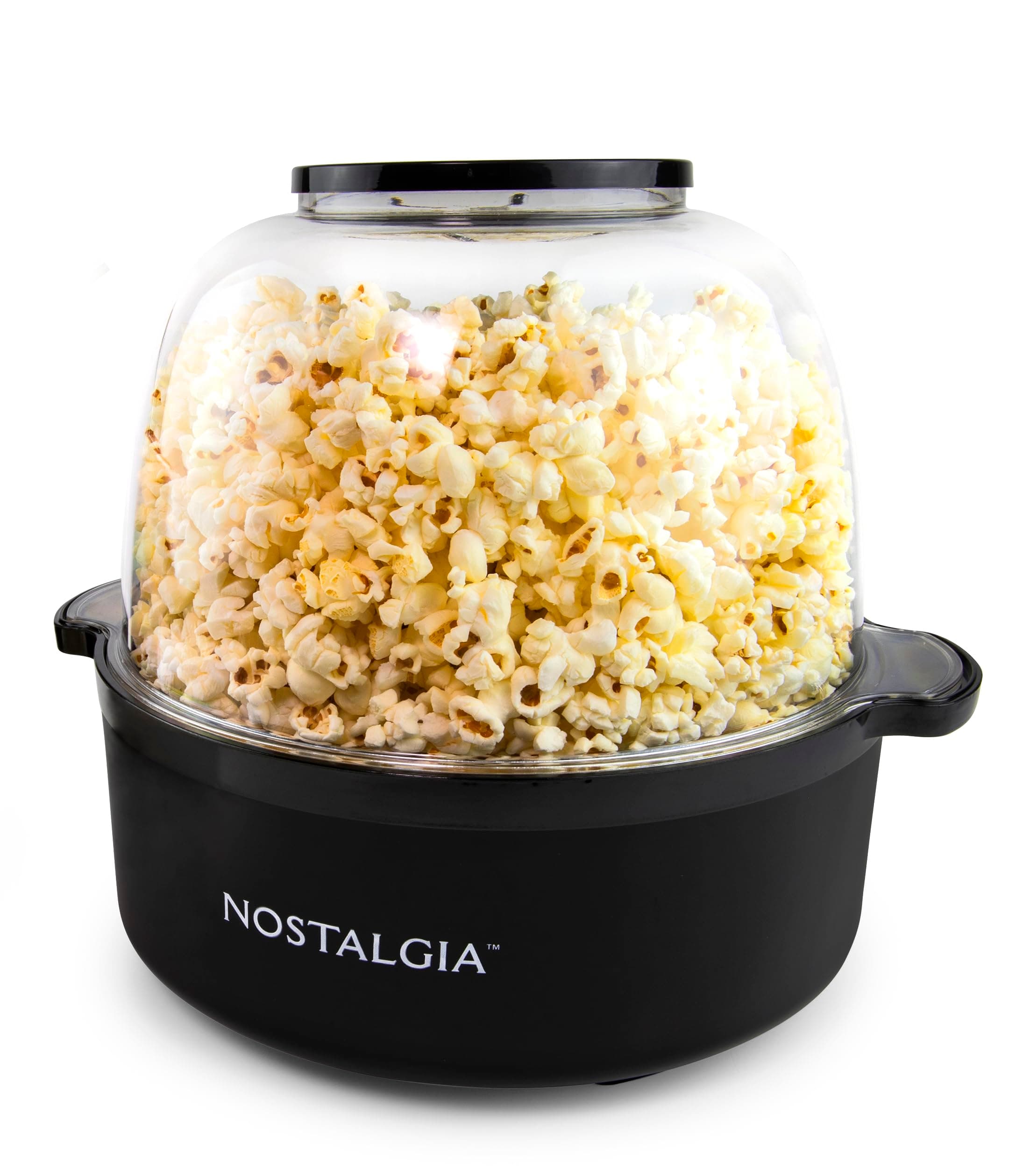 6-Quart Stirring Popcorn Popper - Quick-Heat Technology - Makes 24 Cups of Popcorn - Includes Kernel Measuring Cup - Perfect for Birthday Parties, Movie Nights, and More - Black Original