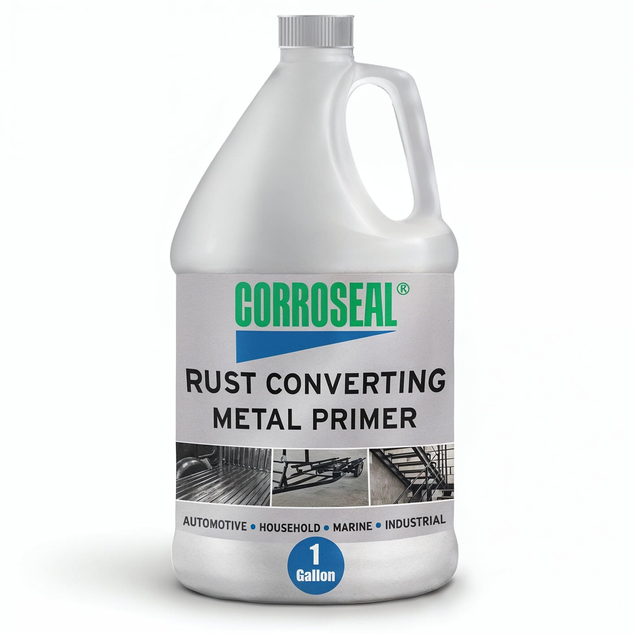 Rust Converter & Metal Primer – Stops & Prevents Corrosion on Metal, Pro-Grade Rust Inhibitor for Cars, Trucks, Trailers, Marine & Industrial Equipment, 1 Gallon