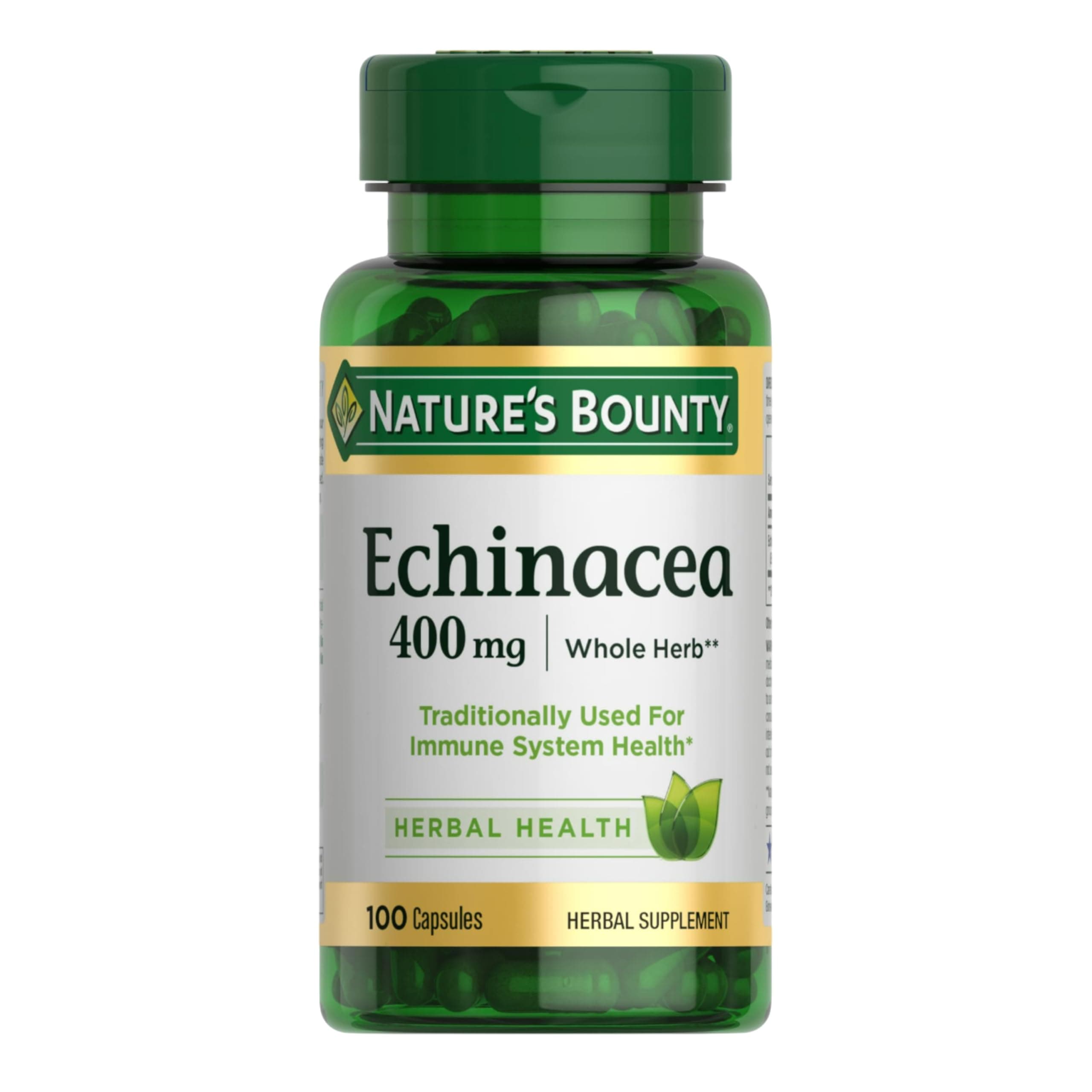 Echinacea, Herbal Supplement, Supports Immune Health, 400mg, 100 Capsules
