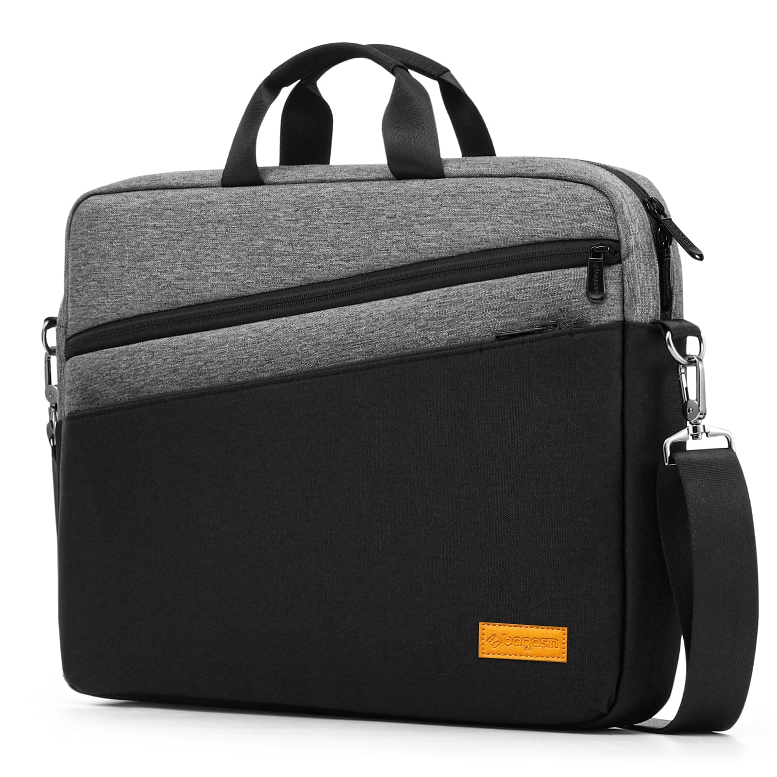 15.6 17.3 inch Laptop Computer PC Shoulder Bag Carrying Case, Water-Repellent Fabric Briefcase Toploader