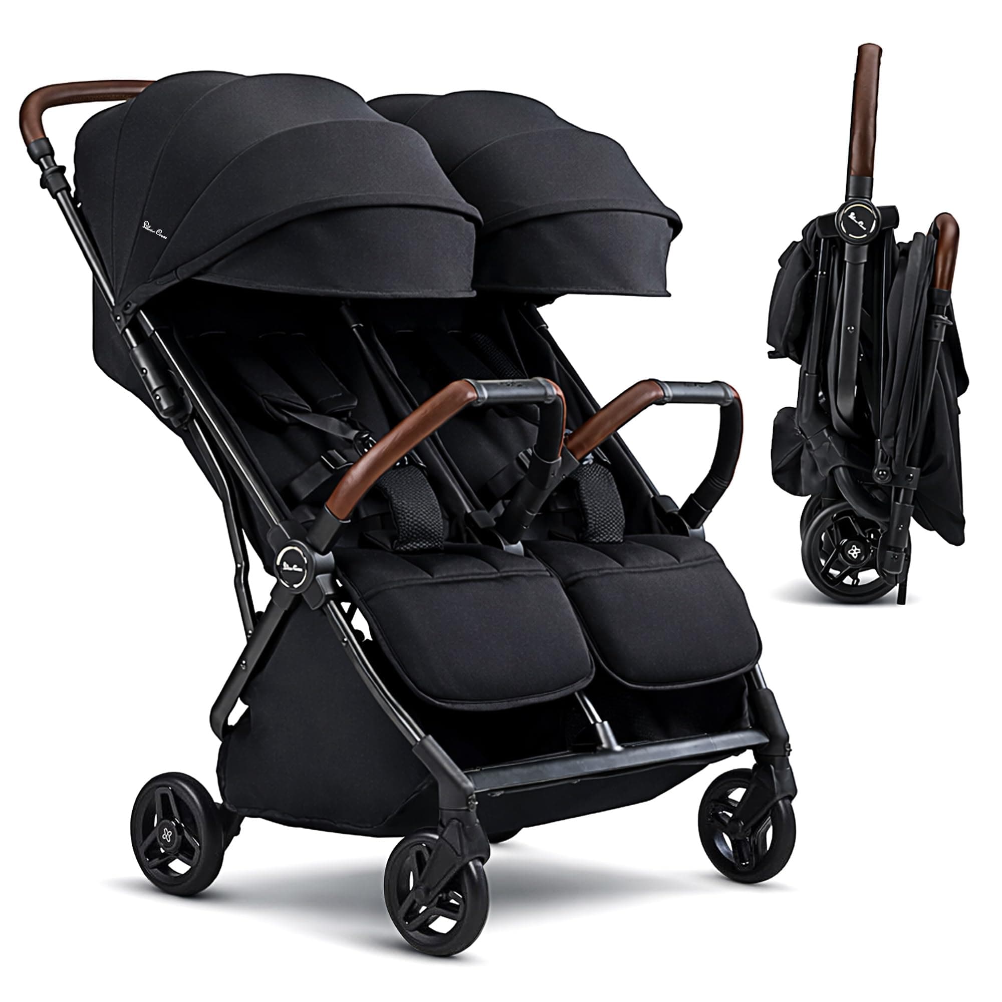 Jet Double - Full Size Side by Side Double Infant & Toddler Stroller - Lightweight, Compact & Easy to Fold, with All-Terrain Wheels – Disney Park Approved