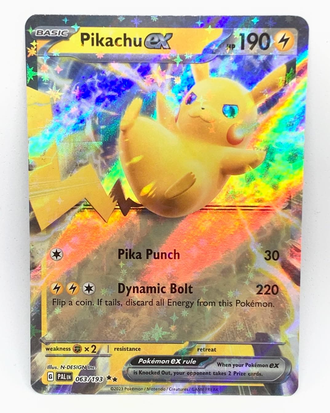 Pokemon - Pikachu ex 063/193 - Paldea Evolved Double Rare