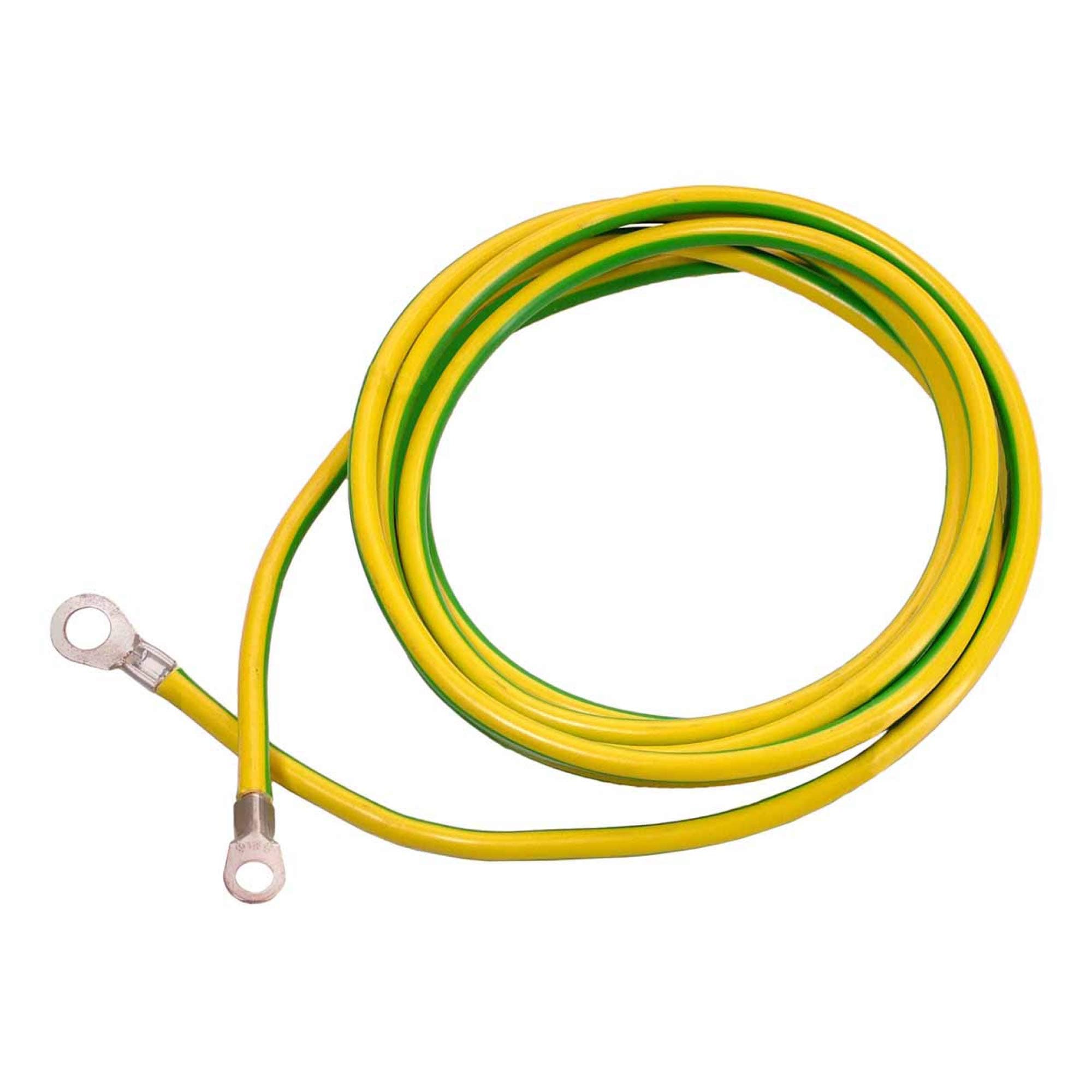 Earth Cable with Ring Eyelet - 3m Core Ground Conductor - A8/16mm² & A10/16mm² - for Cruisers and Construction Sites - Made in Germany