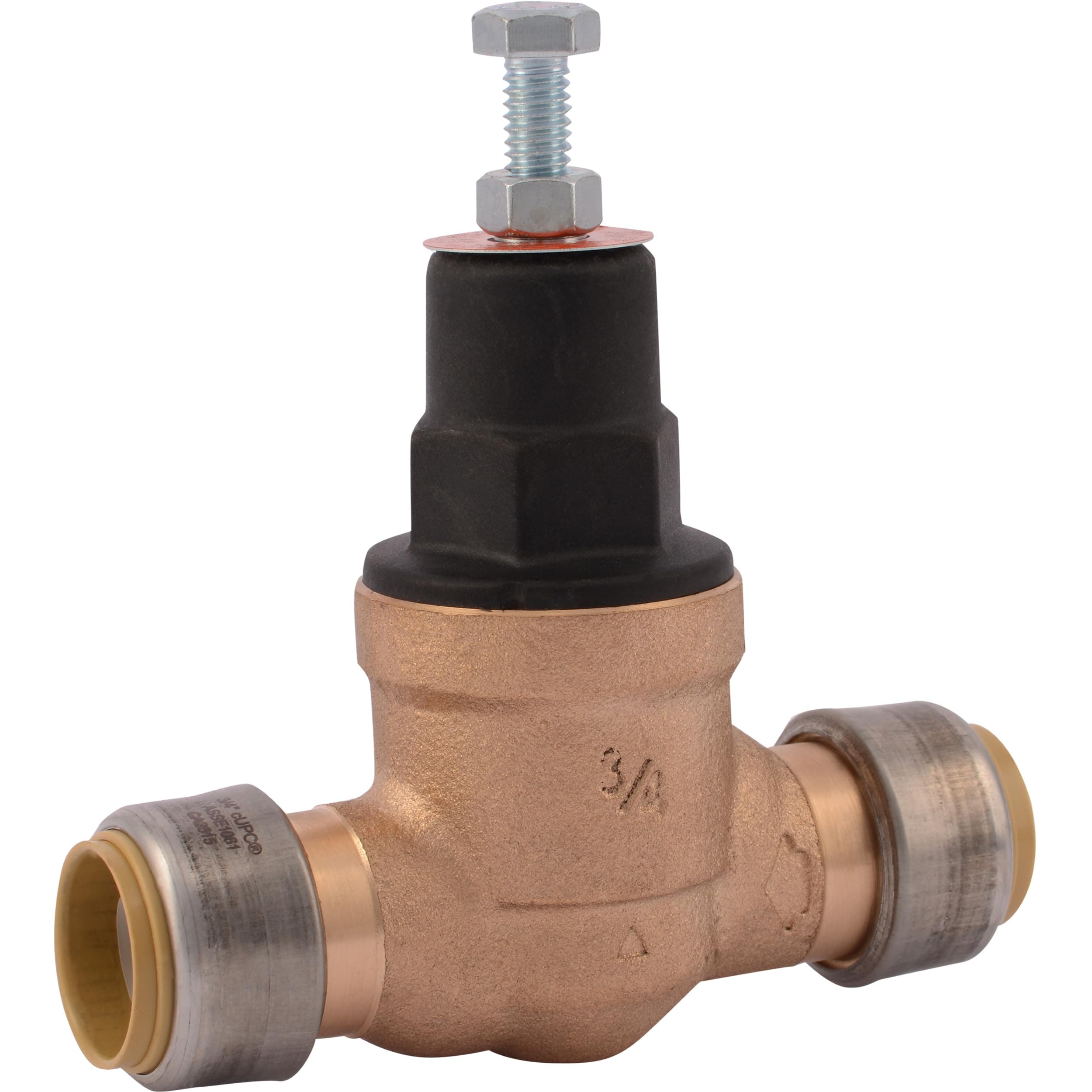 EB45 SharkBite Pressure Regulating Valve, Direct, 3/4 Inch Push to Connect, Poly Top, 45 PSI, 23808-0045