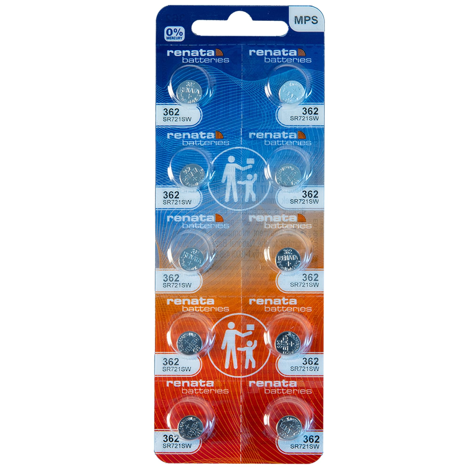 Renata#362 Watch Batteries 10Pcs