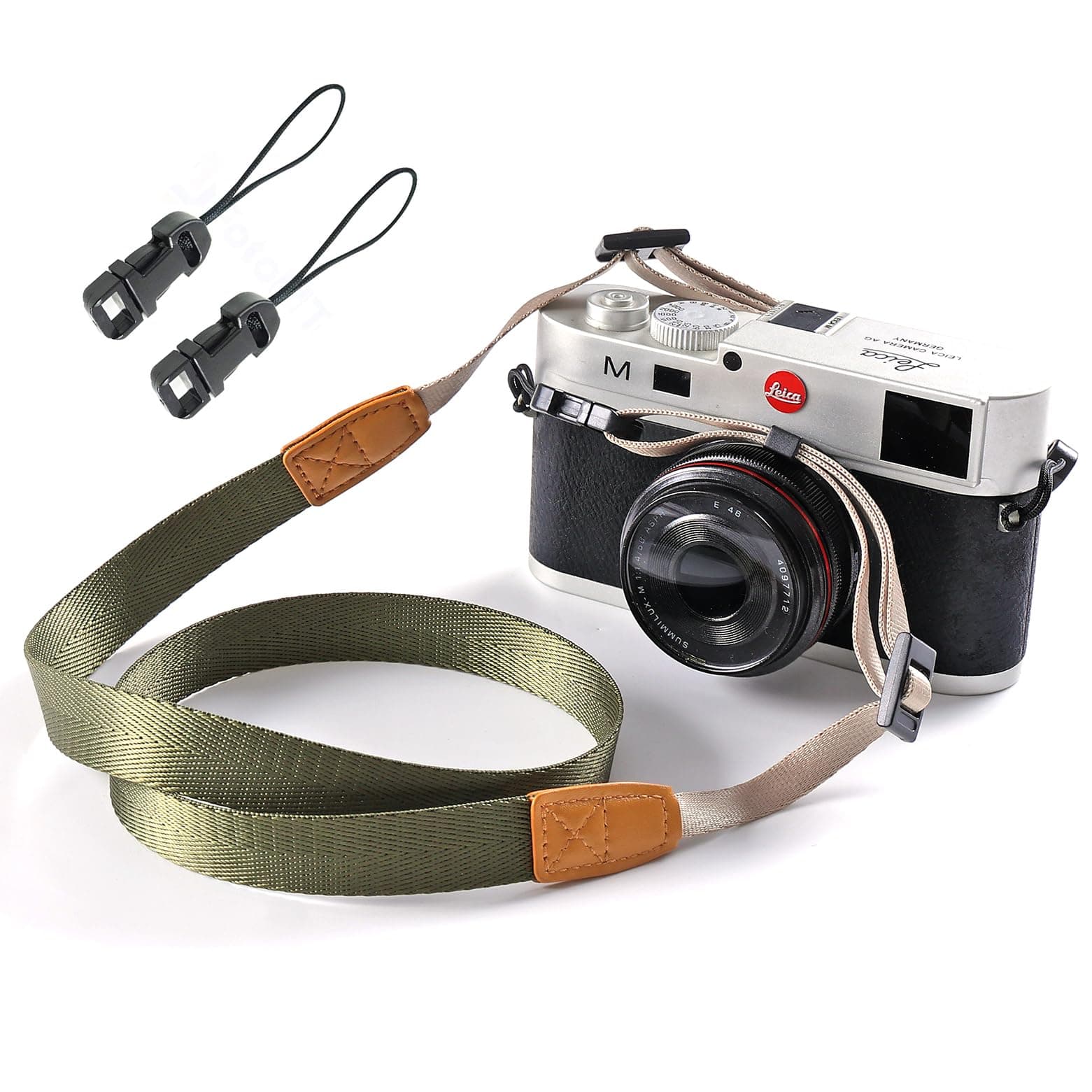Camera Strap Camera Neck Strap with Quick-release Buckles for Mirrorless Camera.（Army Green）