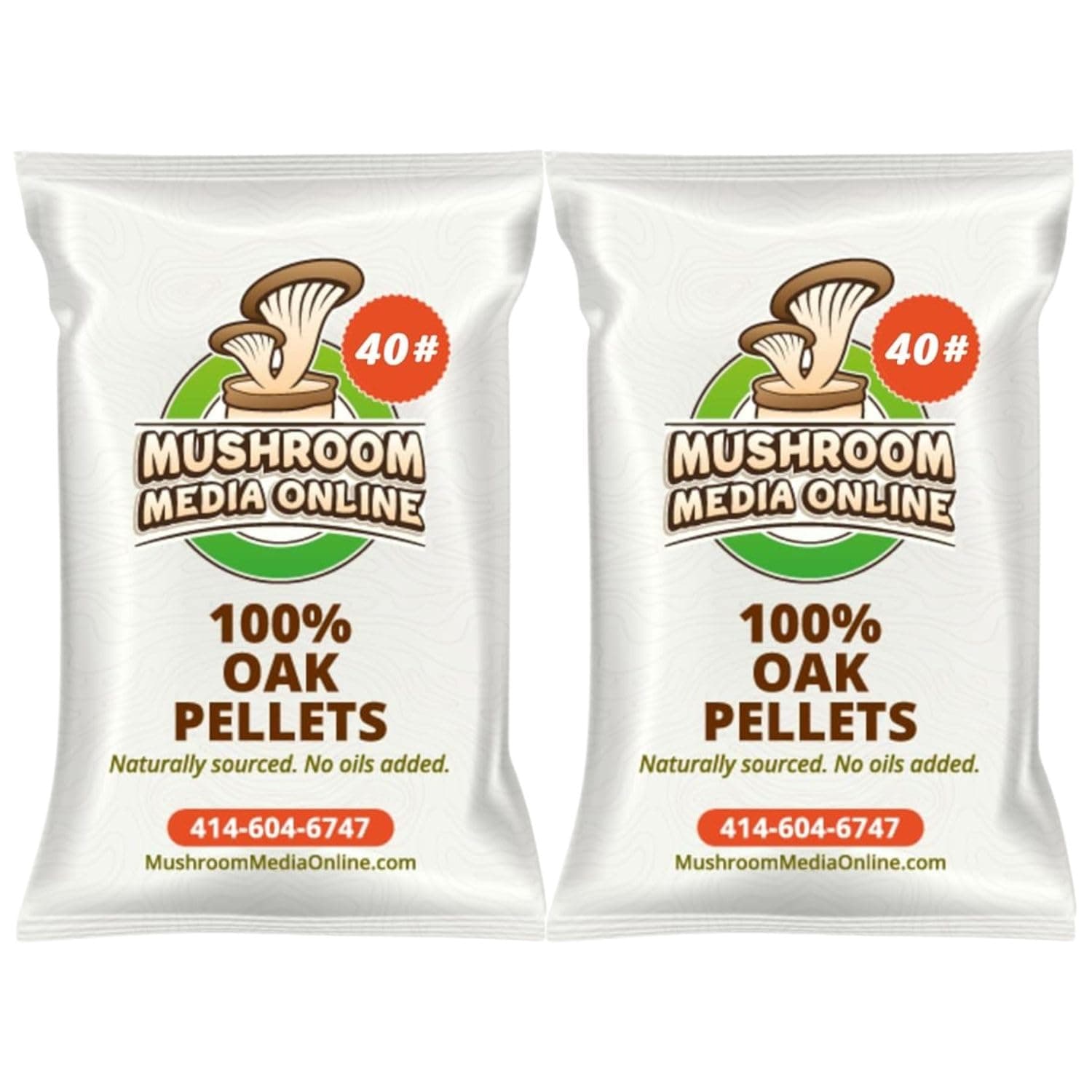 100% Oak Mushroom Pellets Substrate - 80 Pounds