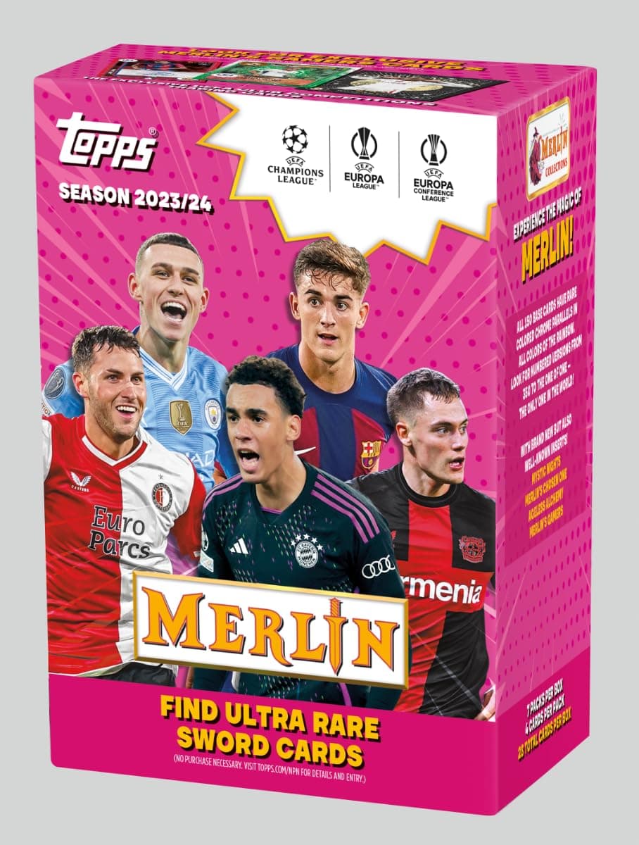 Topps 2023/24 UCC Merlin - Value Box Top Marlin Value Box: 28 Count Fantasy Trading Card