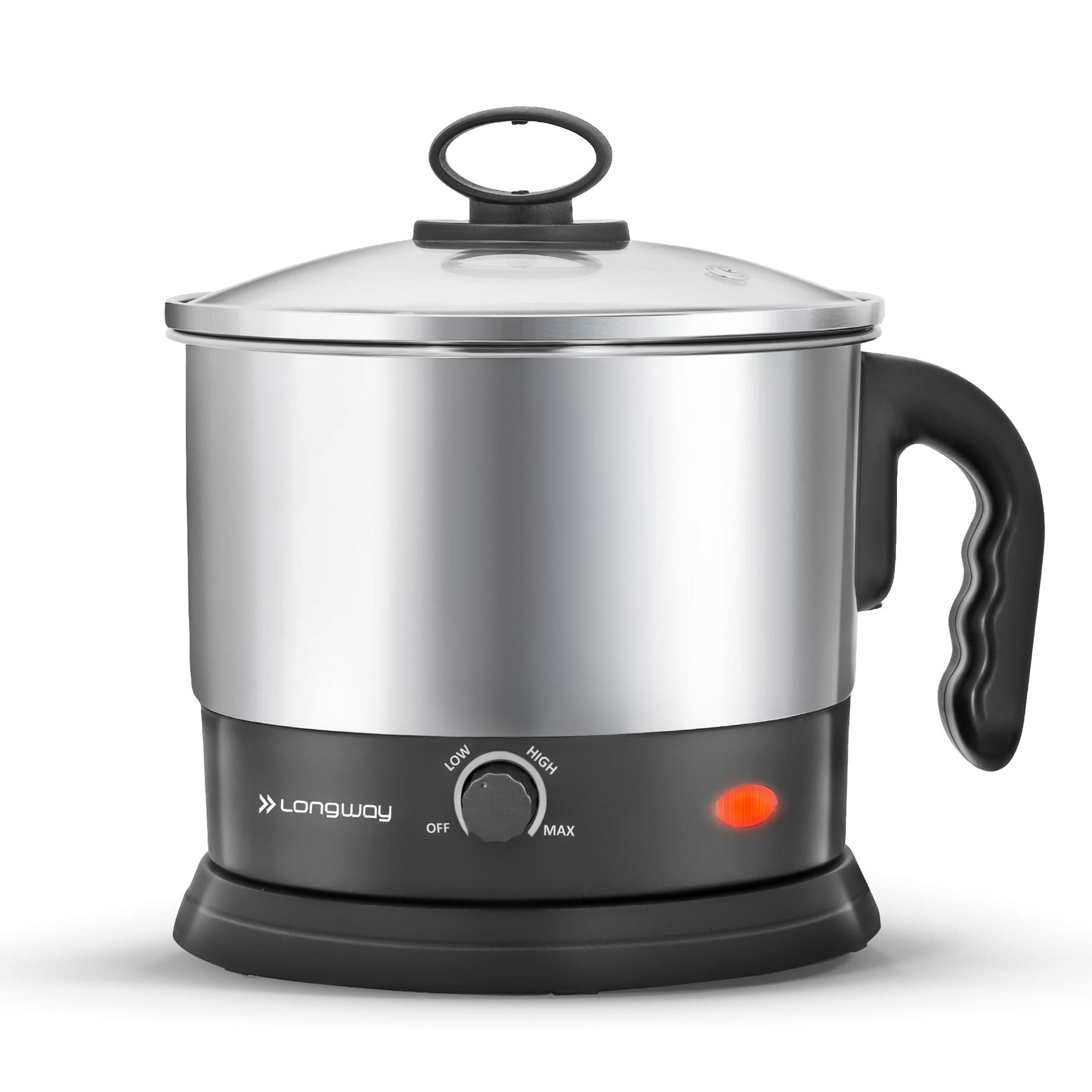 Multipurpose Electric Kettle 1.5 litre, 3 Heating Modes Stainless Steel Body with Glass Lid, kettle for hot Water, Milk, Tea and Coffee, Noodles, Soup, Rice, Egg Boiling | Black & Silver