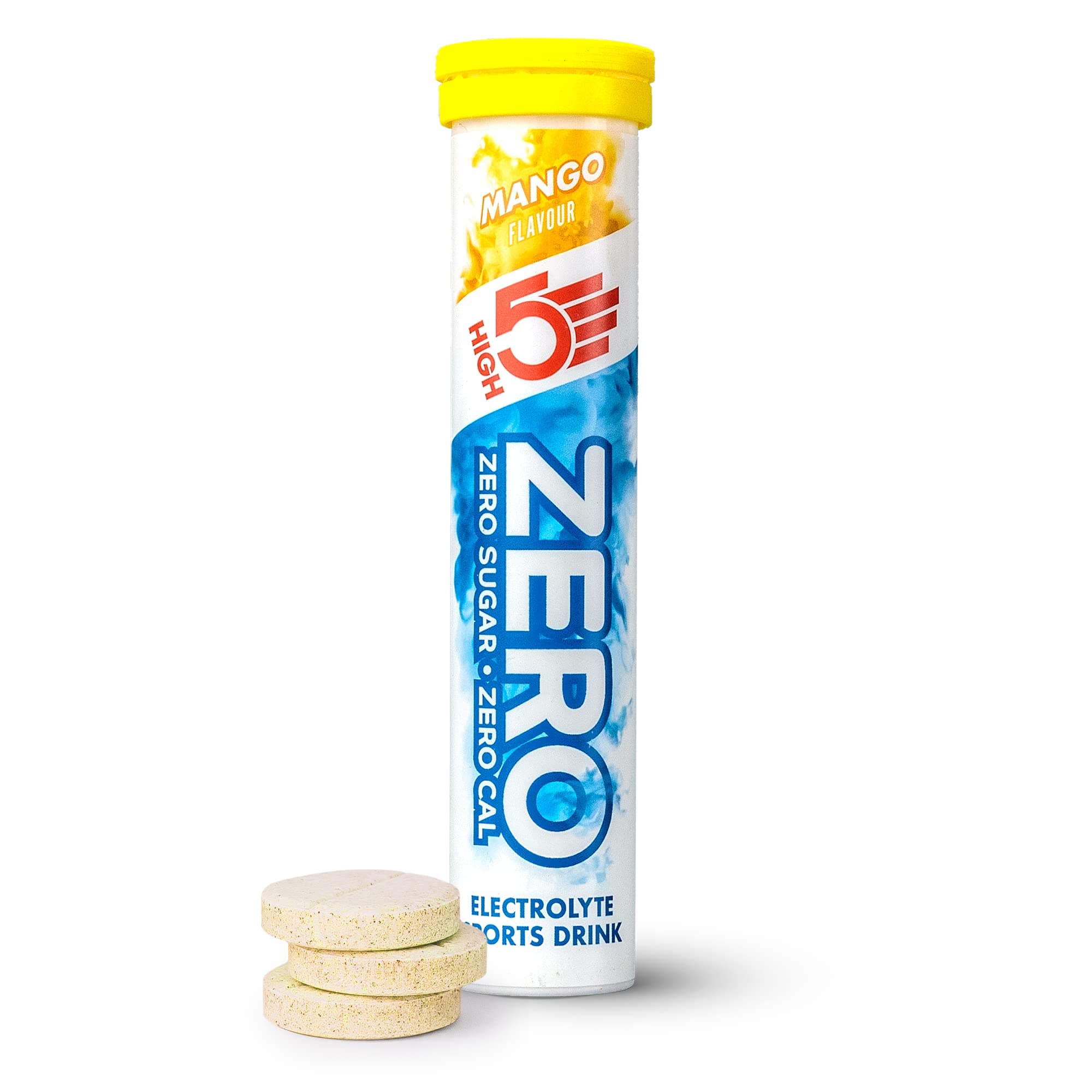 HIGH5 ZERO Electrolyte Tablets | Hydration Tablets Enhanced with Vitamin C | 0 Calories & Sugar Free | Boost Hydration, Performance & Wellness | Mango 20 Tablets (20x, Pack of 1)