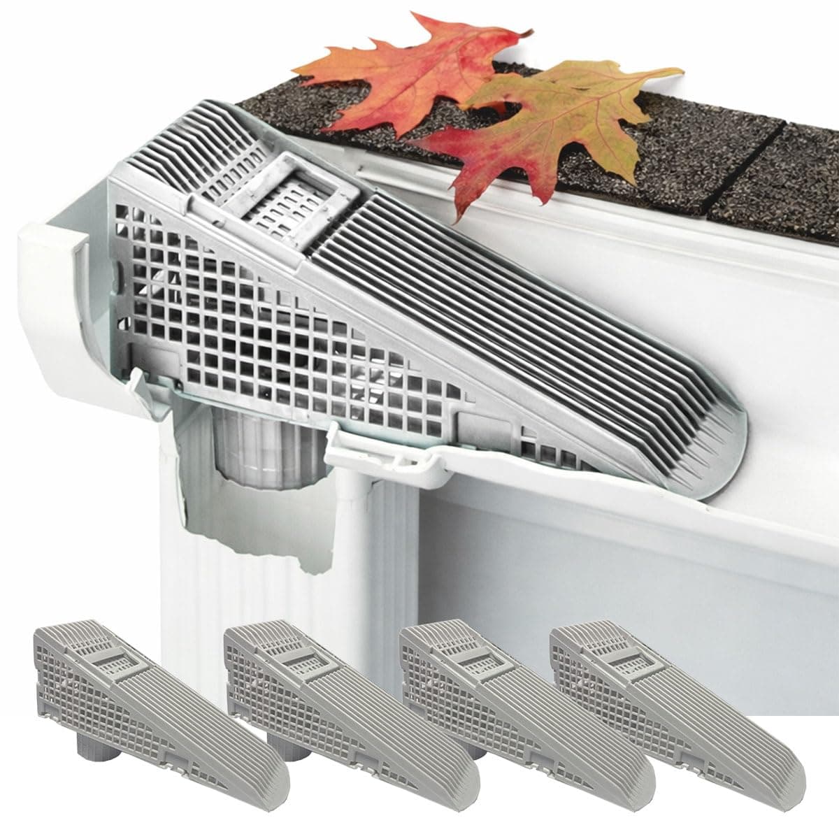 The Wedge Downspout Gutter Guard